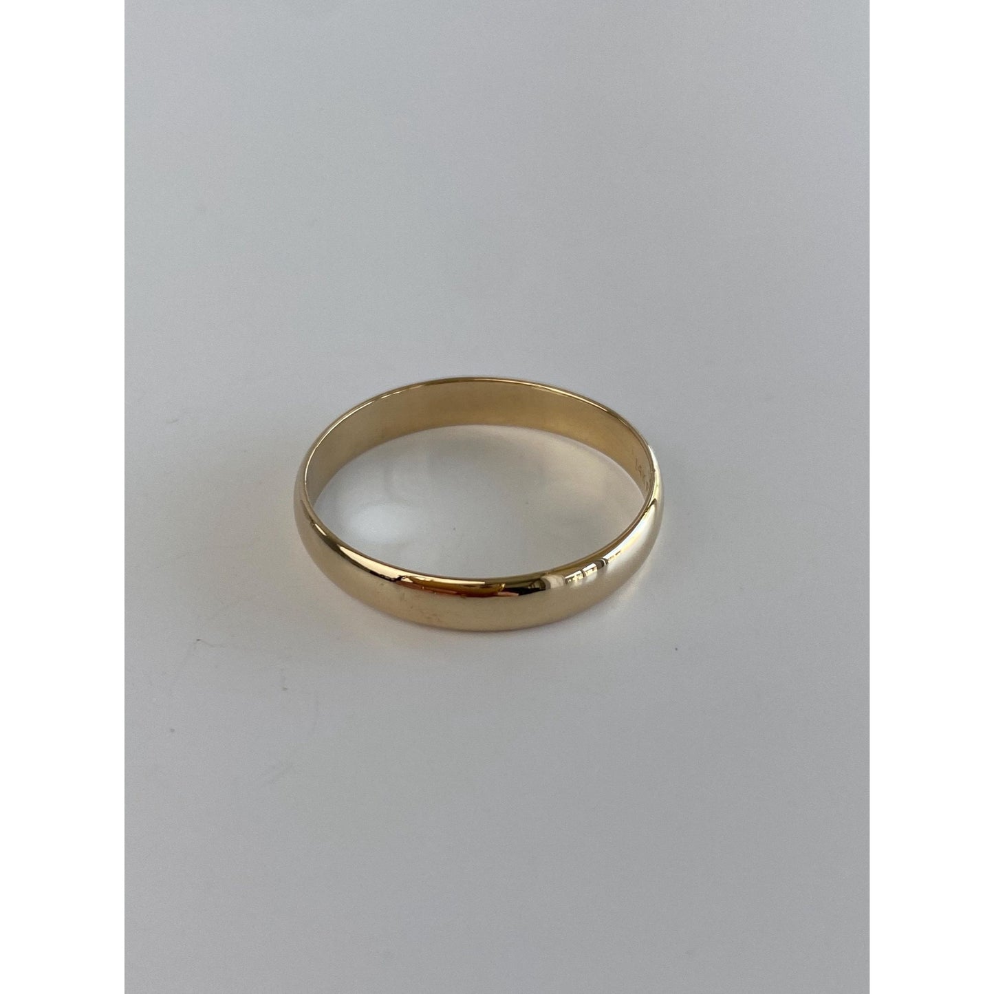 Vintage Solid 14k Yellow Gold Ring Band - Size 11.25