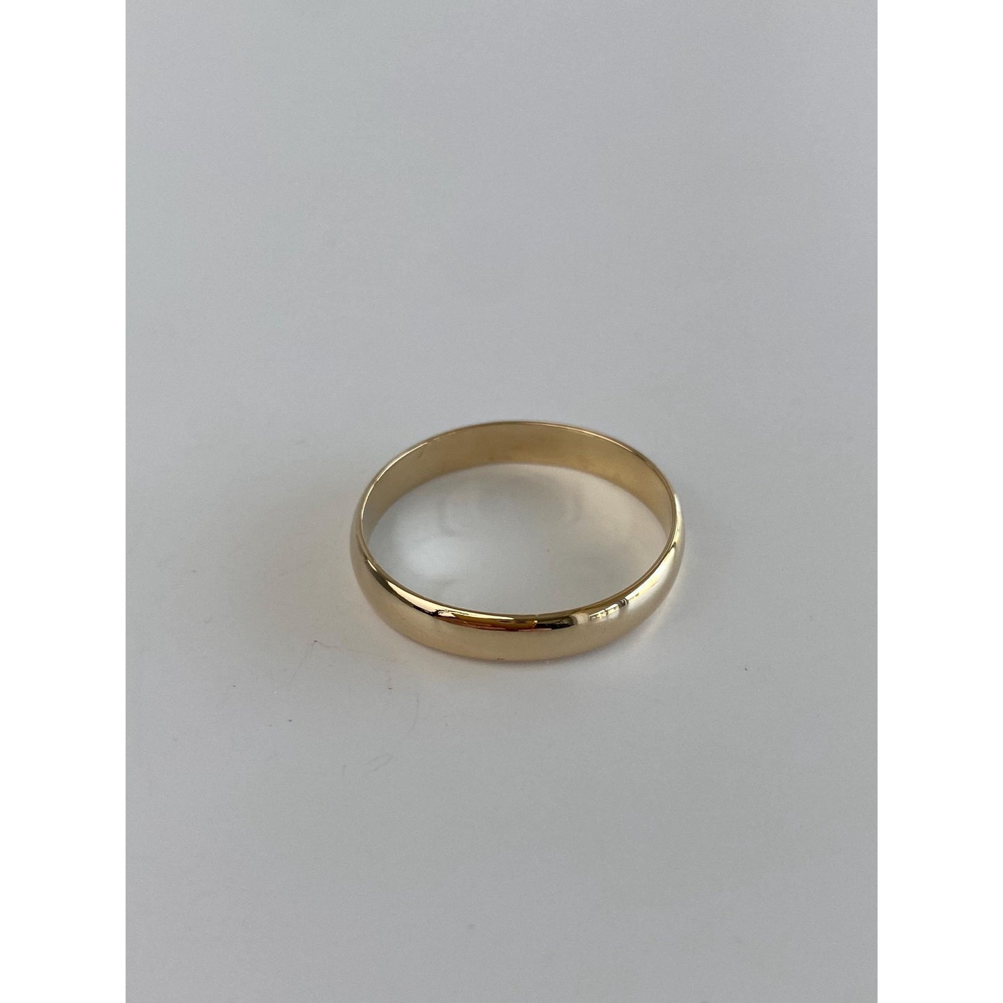 Vintage Solid 14k Yellow Gold Ring Band - Size 11.25