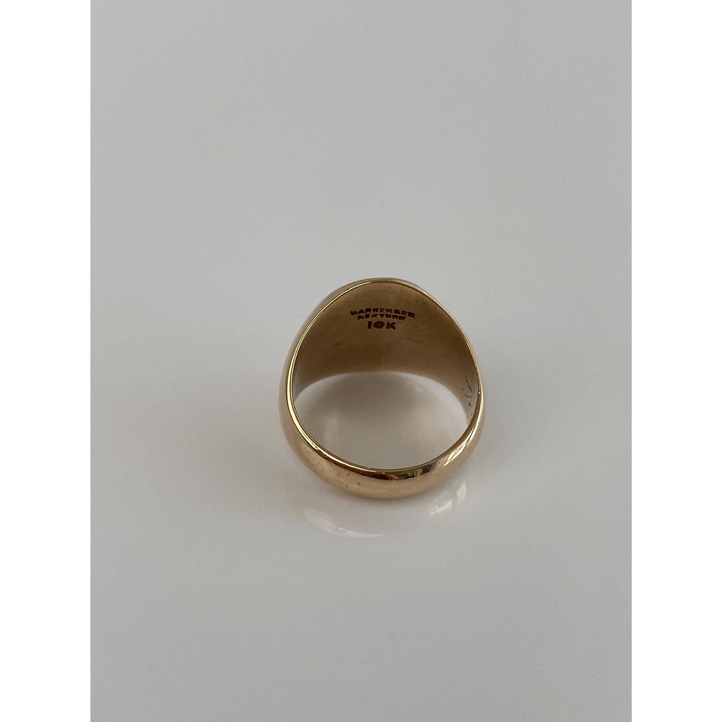 Vintage Solid 10k Rosey Gold Class Signet Ring - Size 3.5