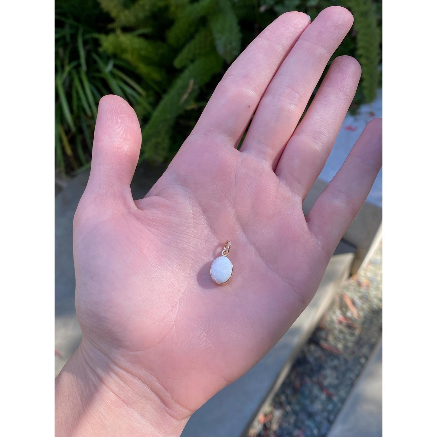 Vintage Solid 10k Yellow Gold Opal Stick Pin Conversion Charm