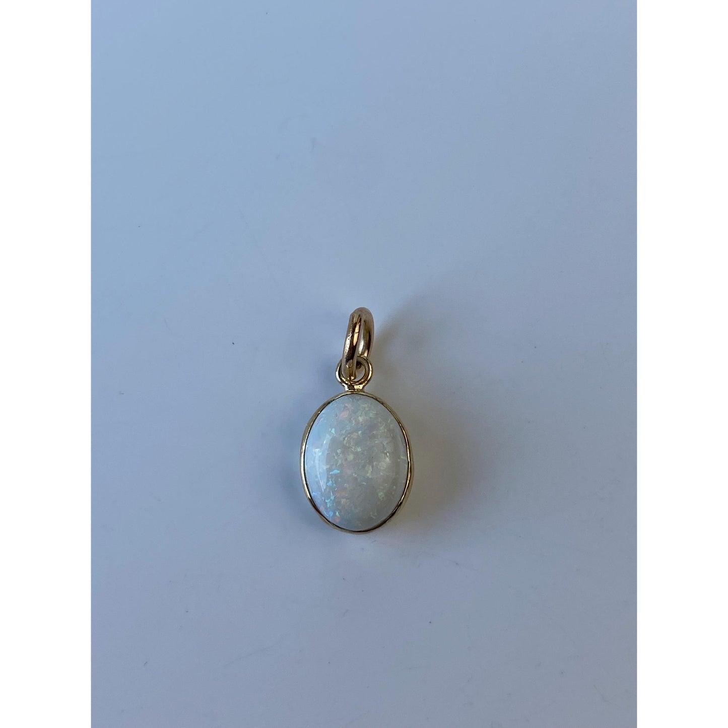 Vintage Solid 10k Yellow Gold Opal Stick Pin Conversion Charm