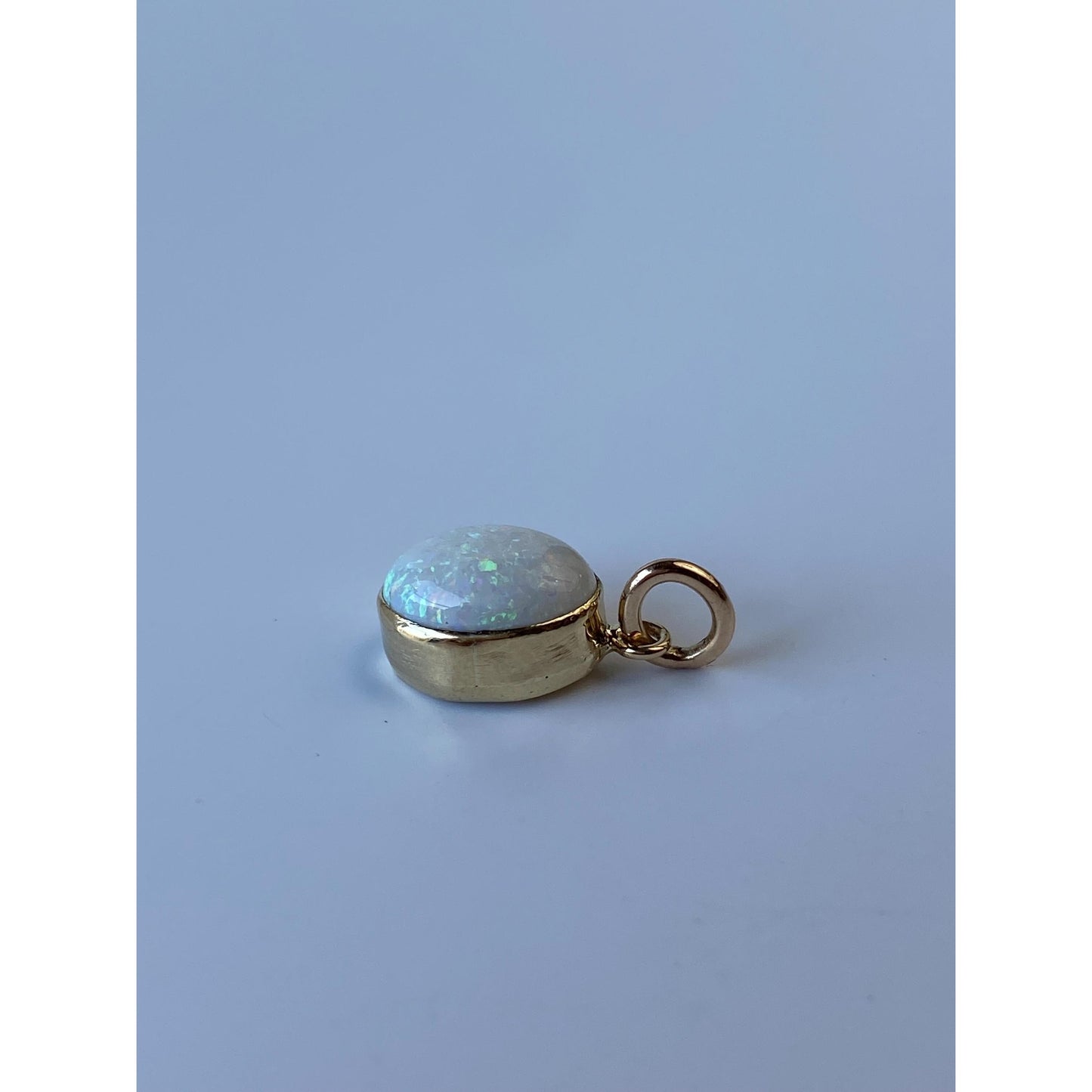 Vintage Solid 10k Yellow Gold Opal Stick Pin Conversion Charm