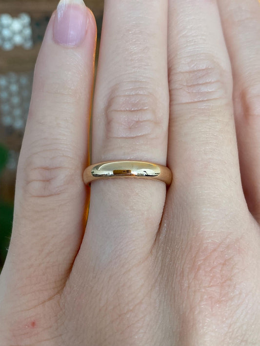 Vintage Solid 14k Yellow Gold Ring Band - Size 6