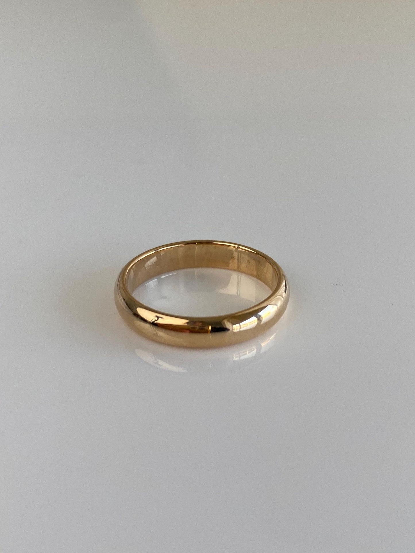 Vintage Solid 14k Yellow Gold Ring Band - Size 6