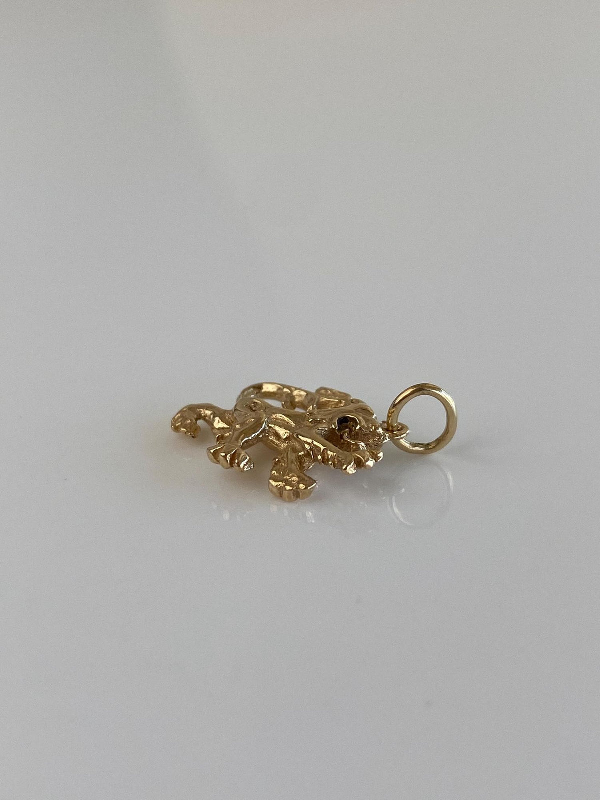 Vintage Solid 14k Yellow Gold Griffin Charm