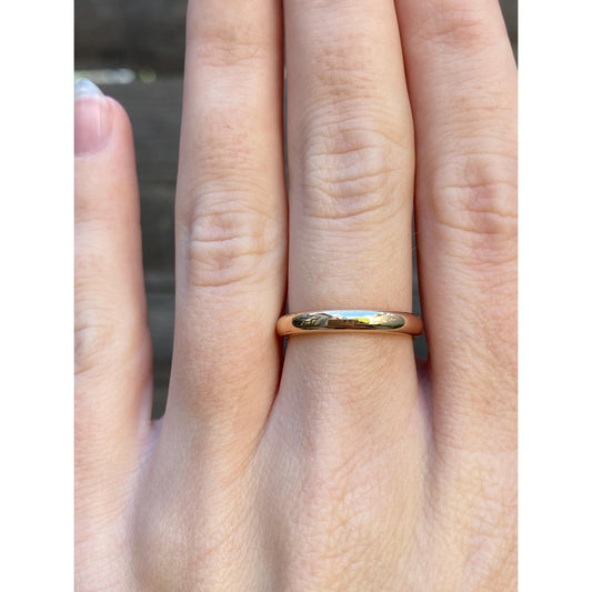 Vintage Solid 14k Yellow Gold Ring Band - Size 6.25