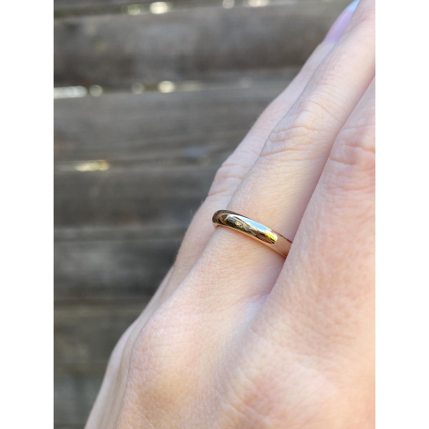 Vintage Solid 14k Yellow Gold Ring Band - Size 6.25