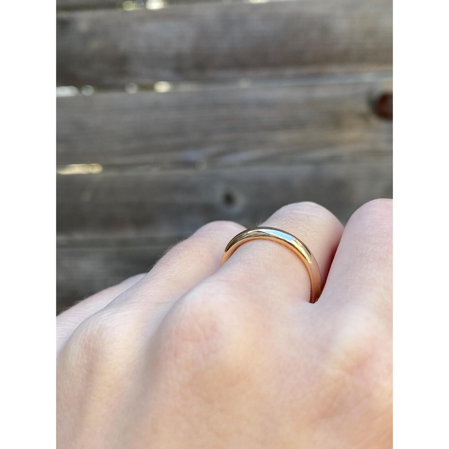 Vintage Solid 14k Yellow Gold Ring Band - Size 6.25