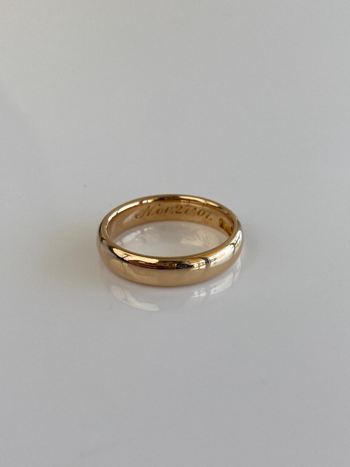 Vintage Solid 18k Yellow Gold Chunky Ring Band - Size 7.25