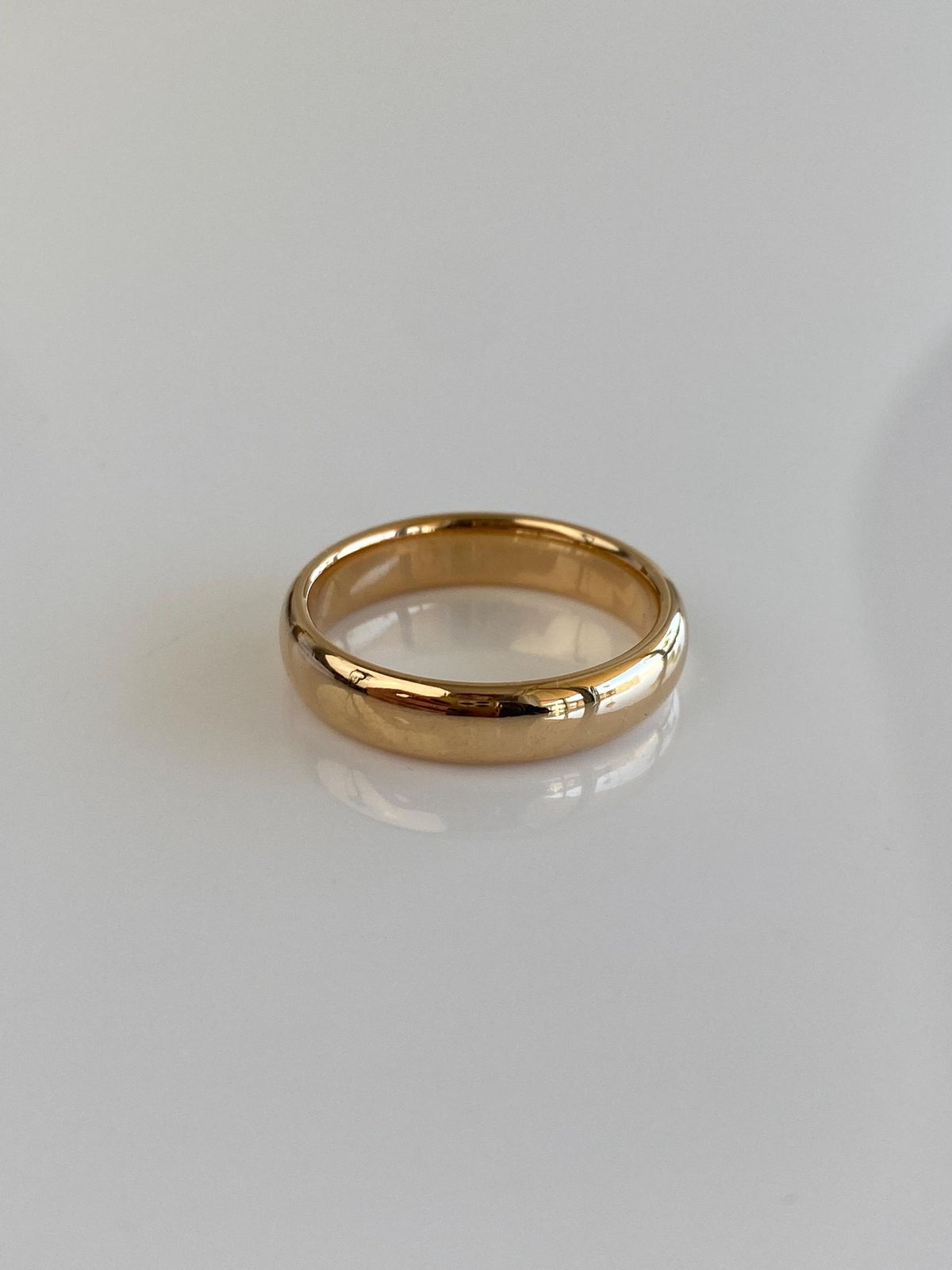 Vintage Solid 18k Yellow Gold Chunky Ring Band - Size 7.25