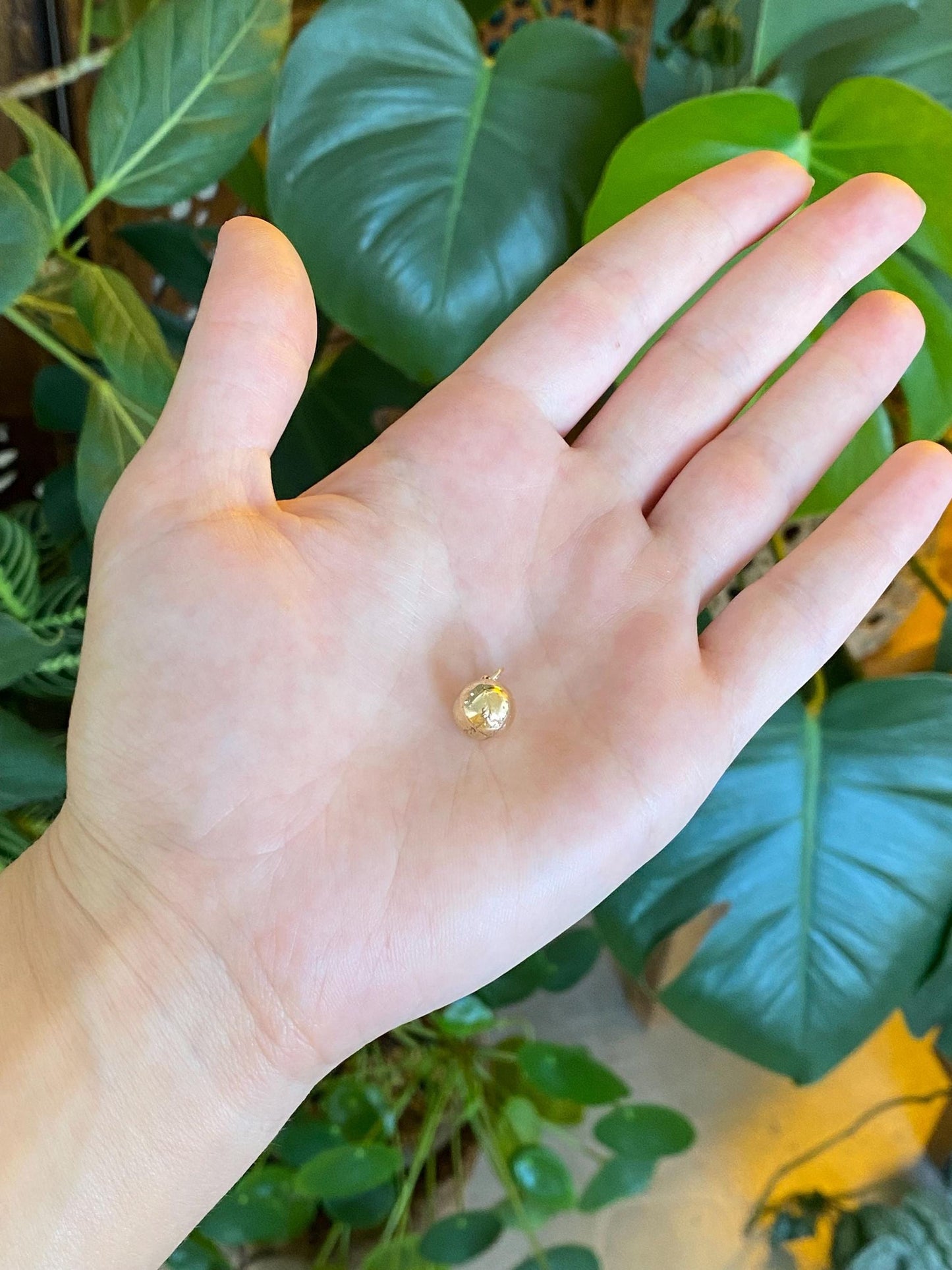 Vintage 10k Yellow Gold Baseball Charm