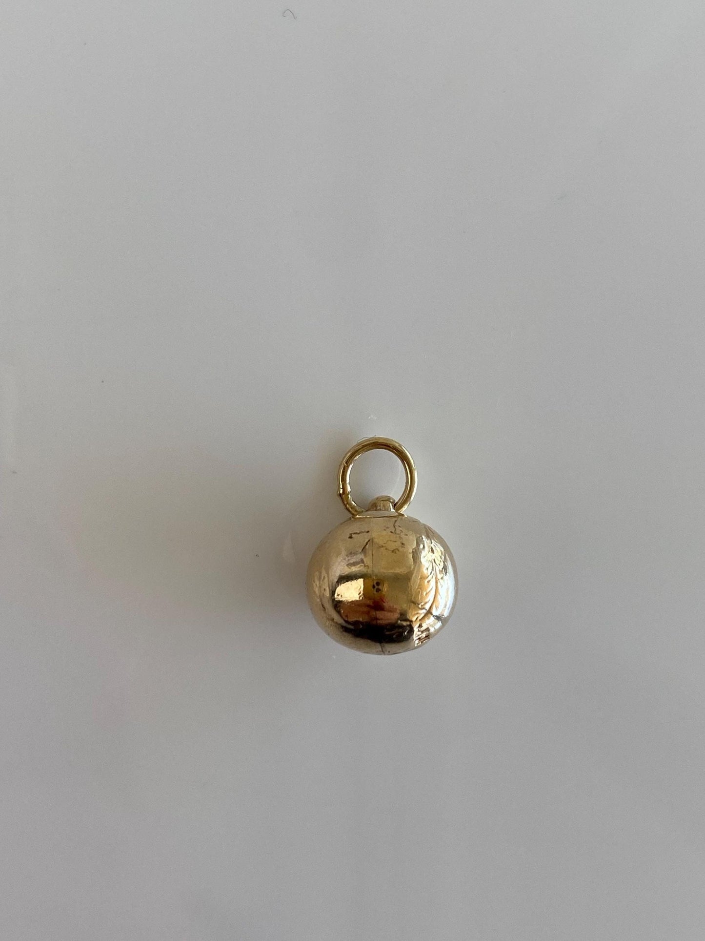 Vintage 10k Yellow Gold Baseball Charm