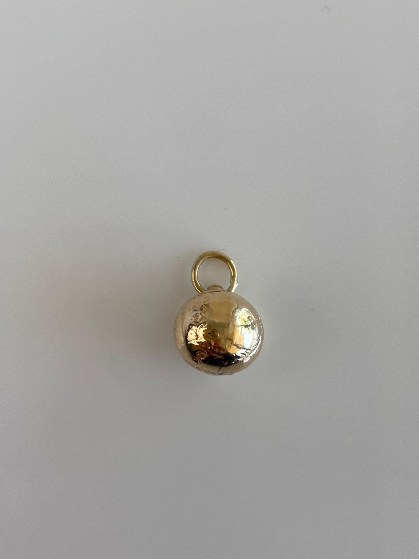 Vintage 10k Yellow Gold Baseball Charm