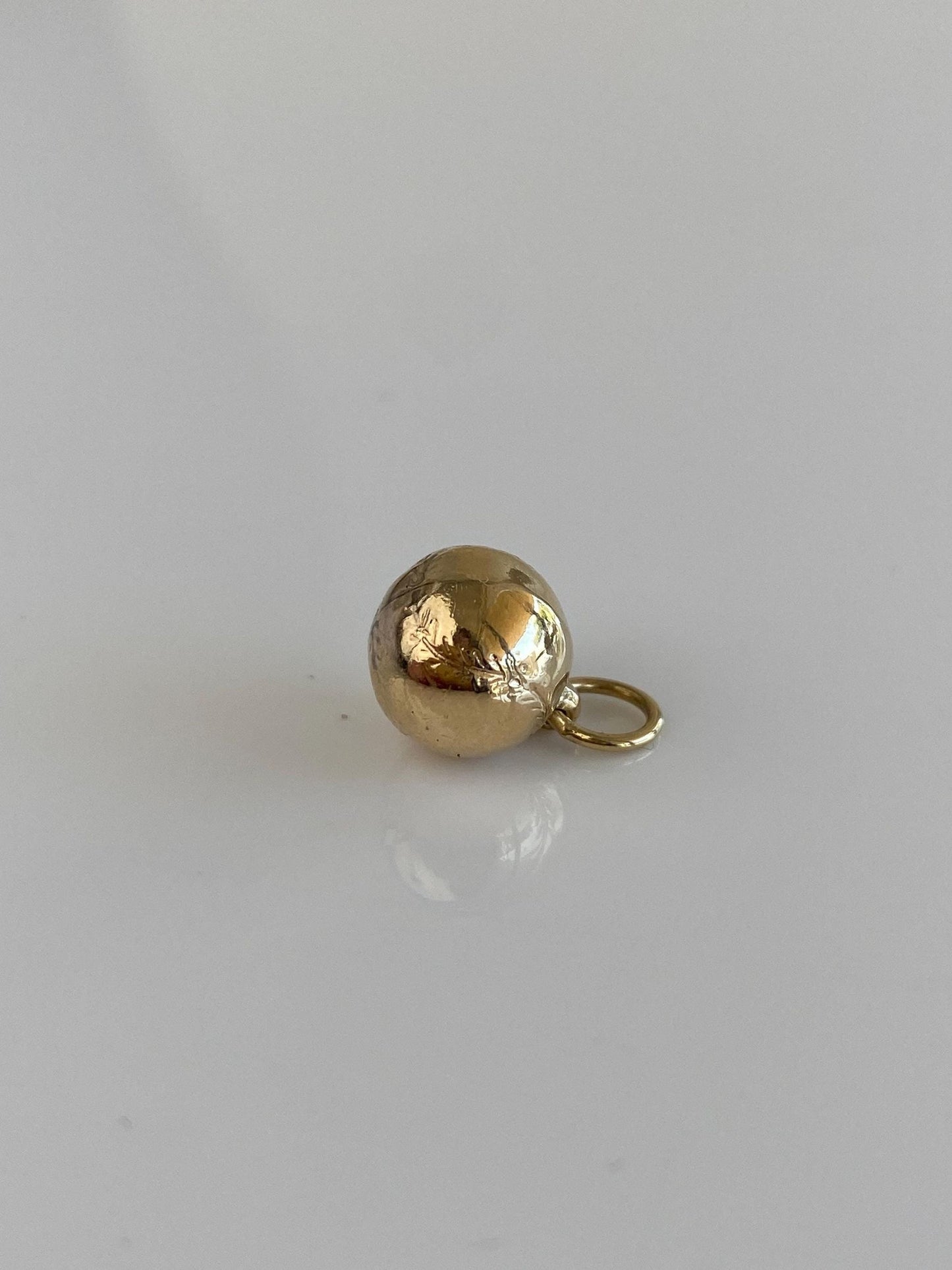 Vintage 10k Yellow Gold Baseball Charm