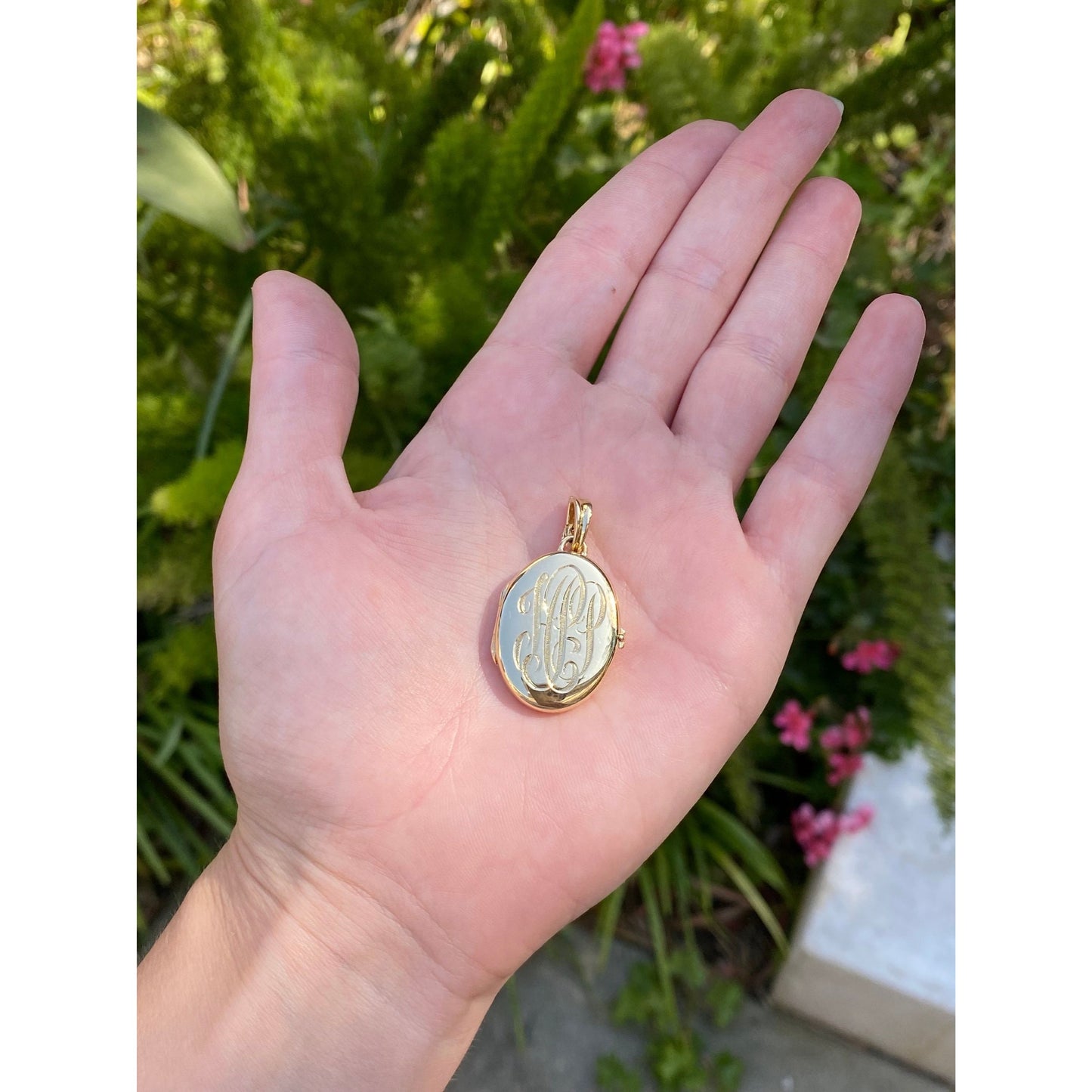 Vintage Solid 18k Yellow Gold Tiffany & Co. Monogram Locket Charm