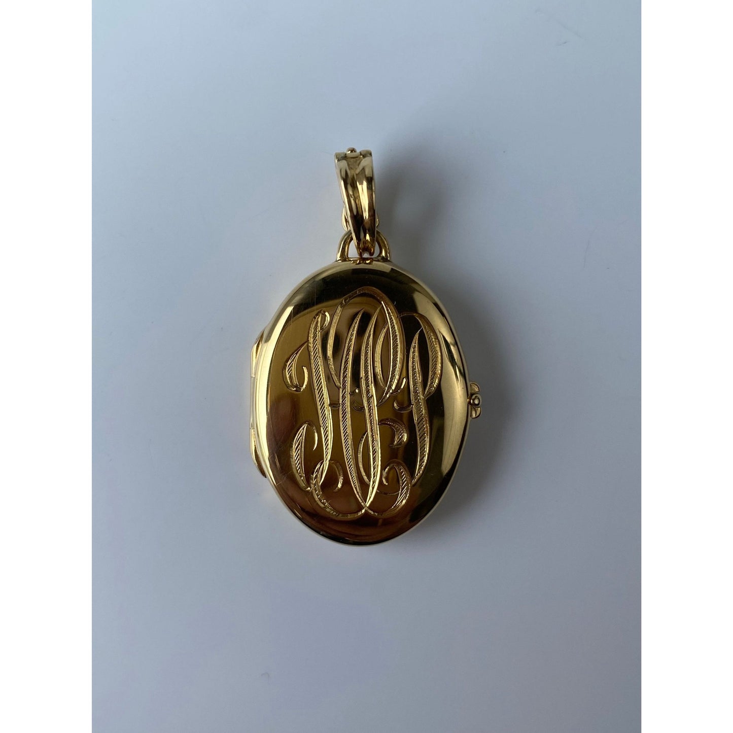 Vintage Solid 18k Yellow Gold Tiffany & Co. Monogram Locket Charm