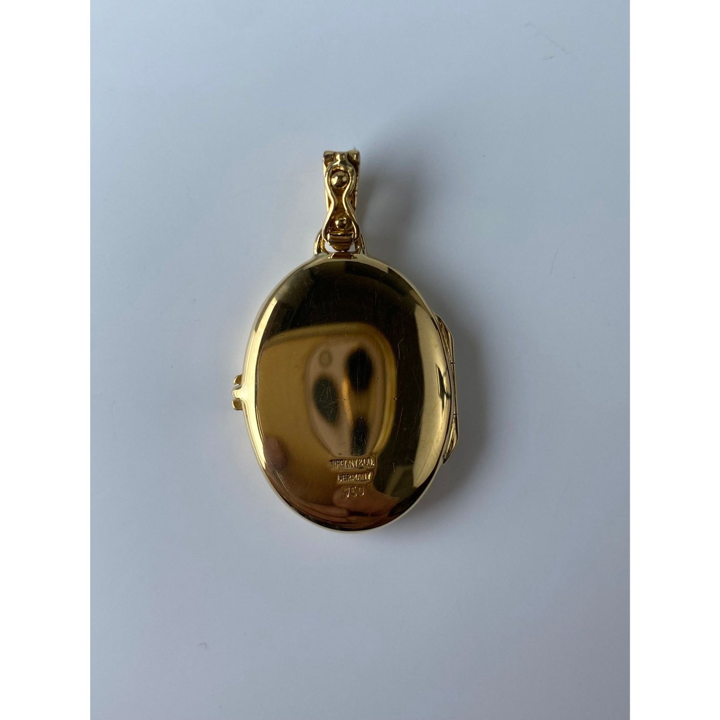 Vintage Solid 18k Yellow Gold Tiffany & Co. Monogram Locket Charm