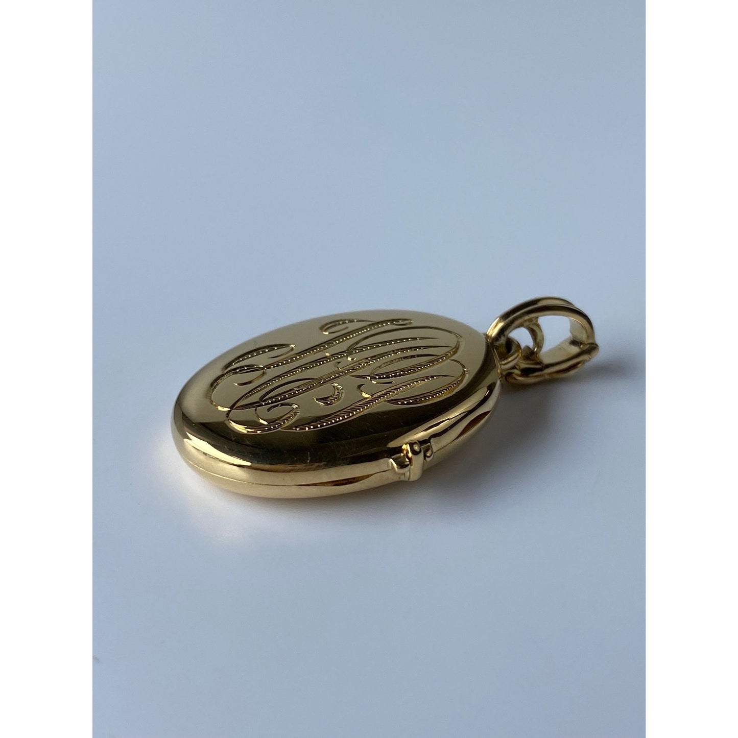 Vintage Solid 18k Yellow Gold Tiffany & Co. Monogram Locket Charm