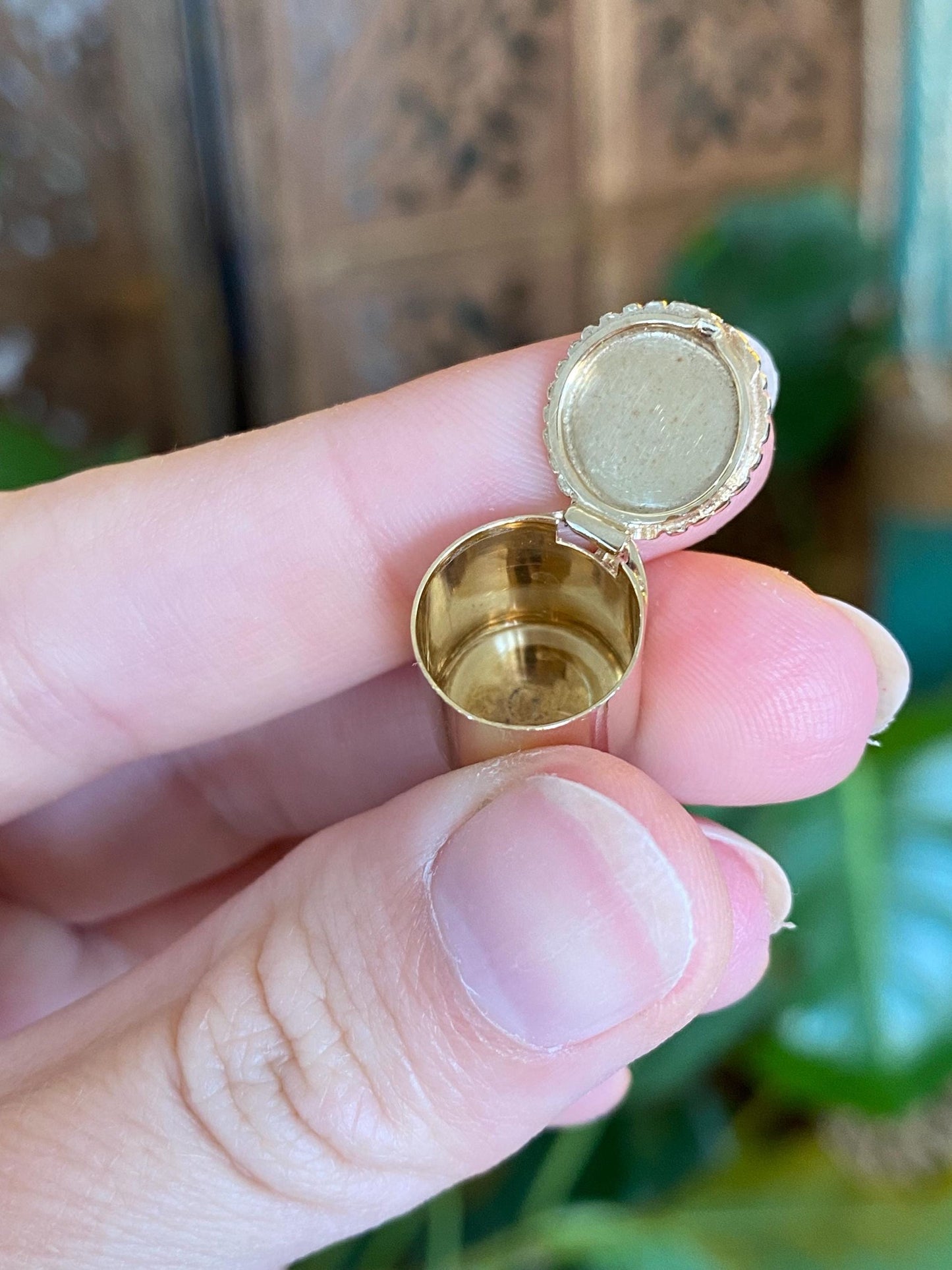 Vintage Solid 14k Yellow Gold For Emergency Only Capsule Box Charm