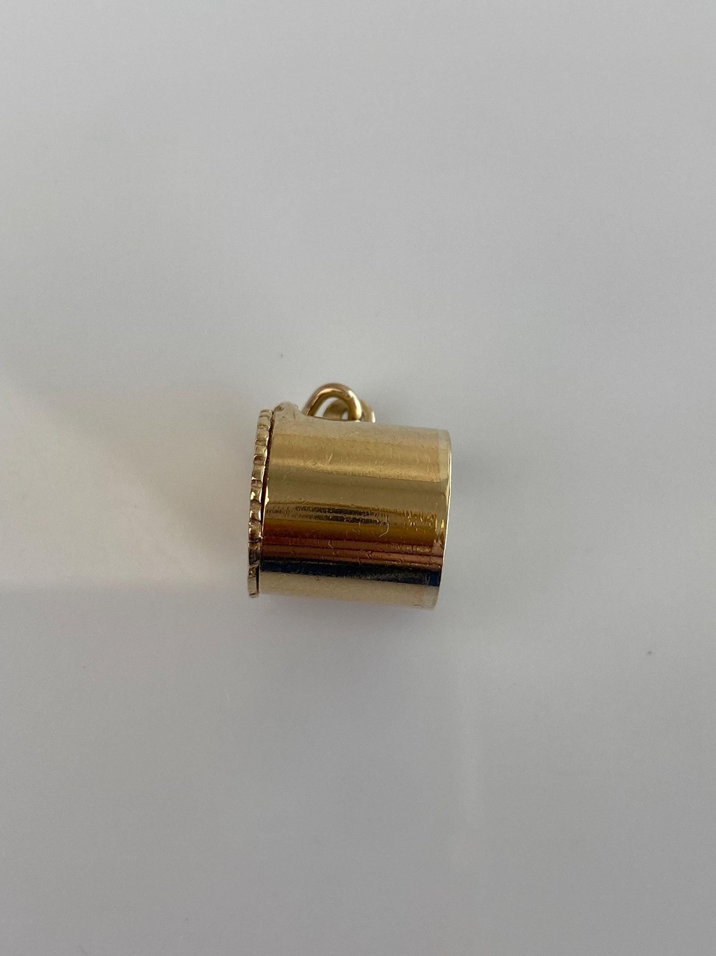 Vintage Solid 14k Yellow Gold For Emergency Only Capsule Box Charm