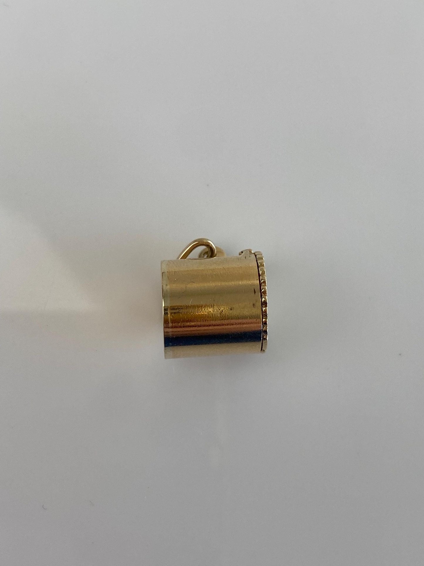 Vintage Solid 14k Yellow Gold For Emergency Only Capsule Box Charm