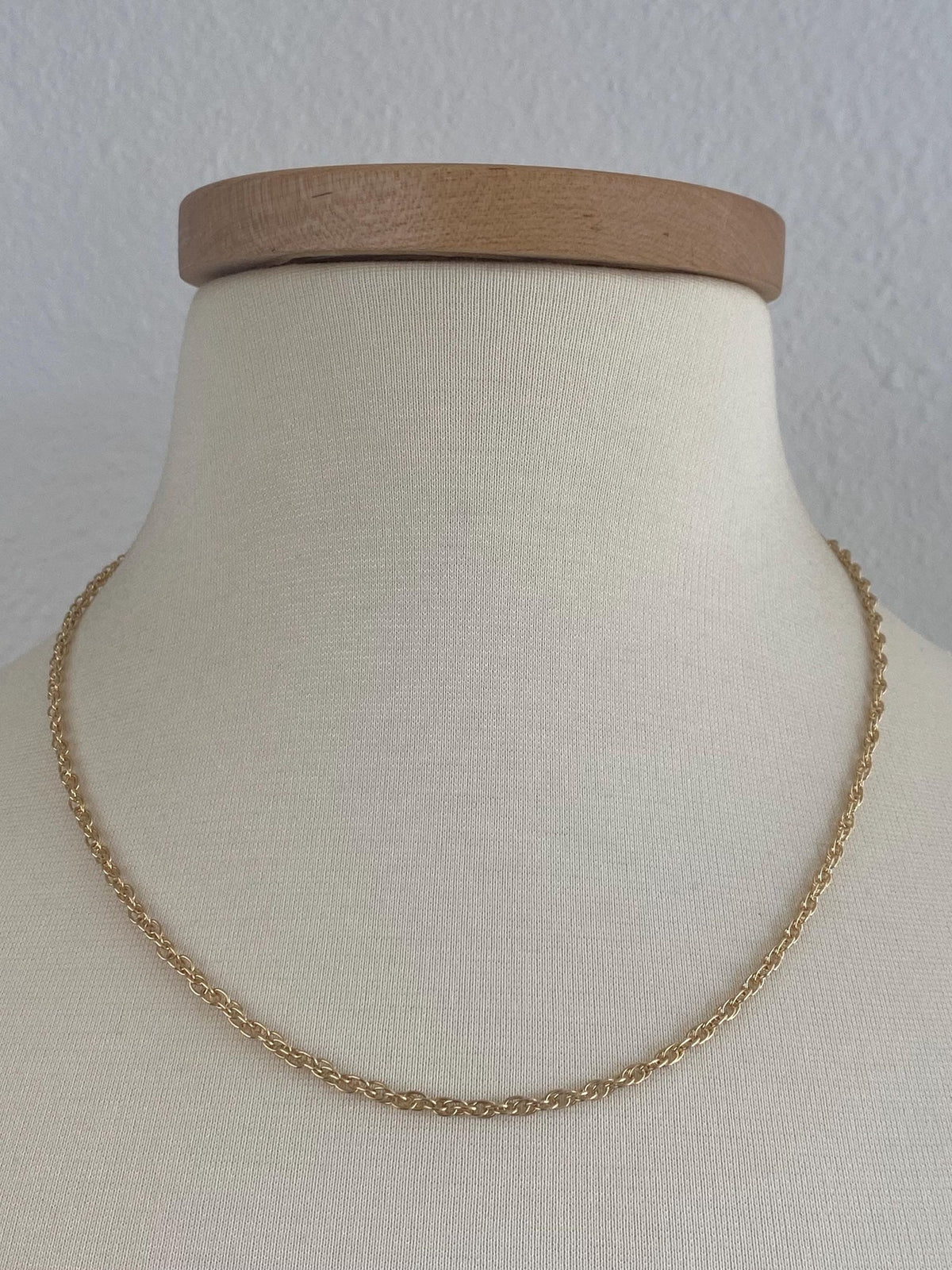 Vintage Solid 14k Yellow Gold Chain Necklace - 20 inches
