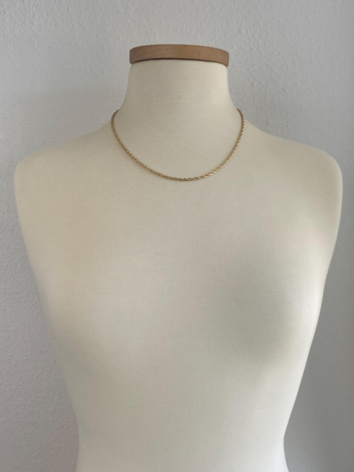 Vintage Solid 14k Yellow Gold Chain Necklace - 20 inches