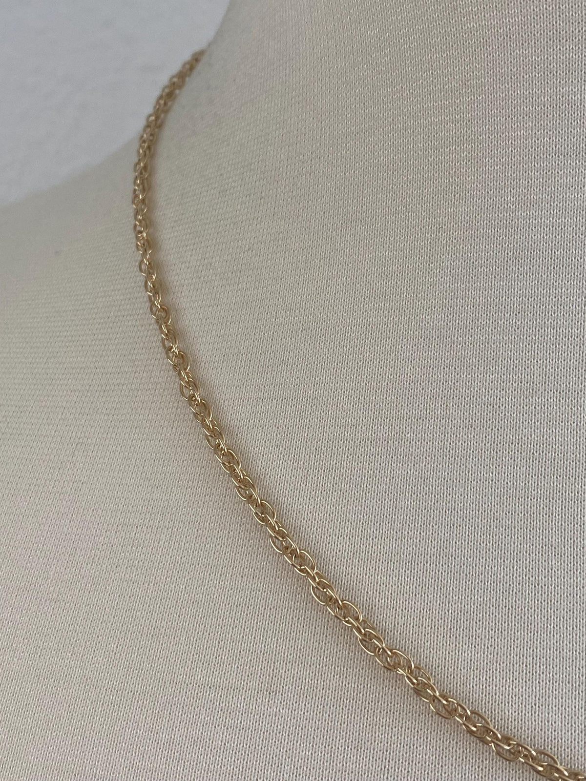 Vintage Solid 14k Yellow Gold Chain Necklace - 20 inches