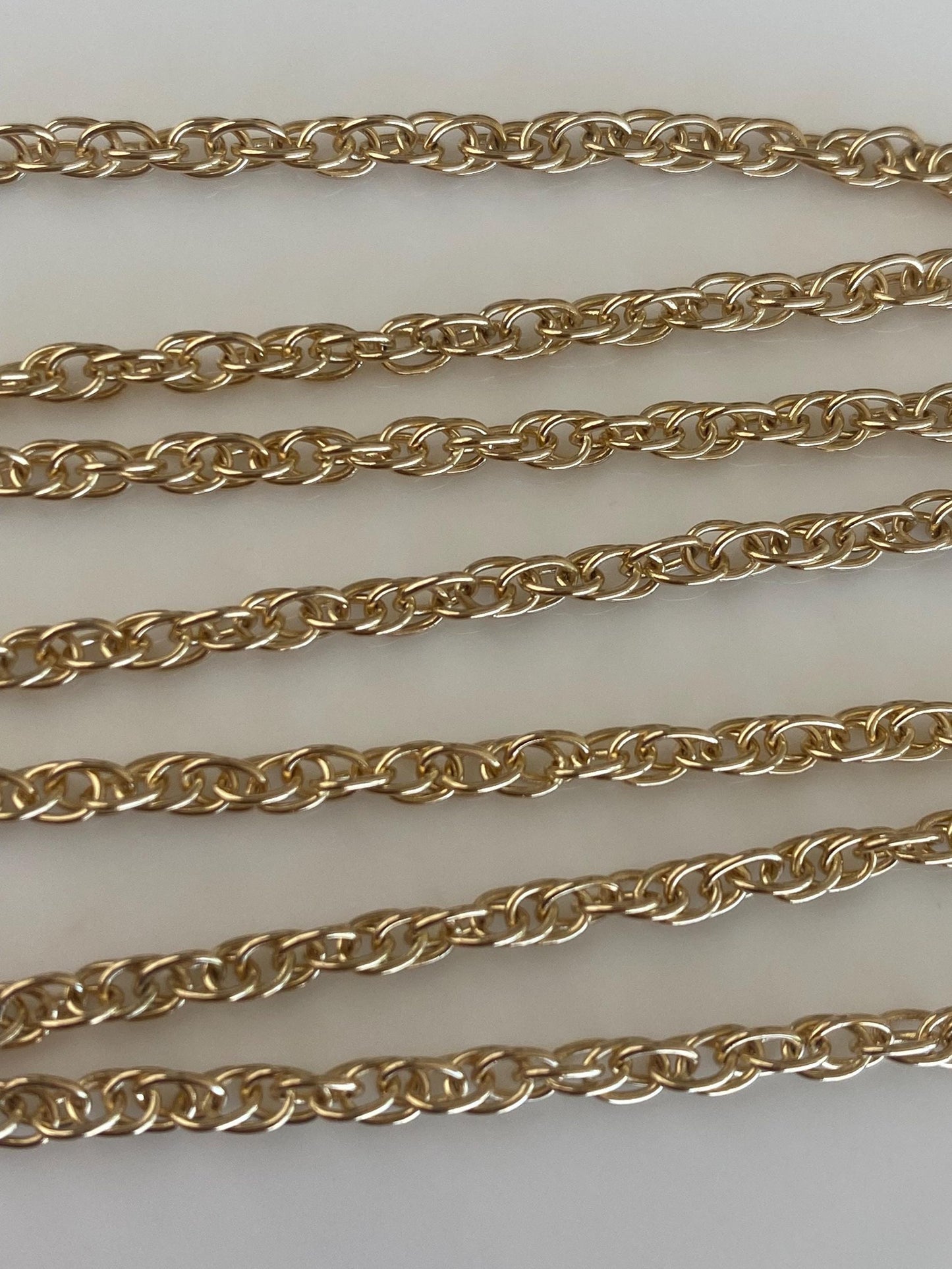 Vintage Solid 14k Yellow Gold Chain Necklace - 20 inches