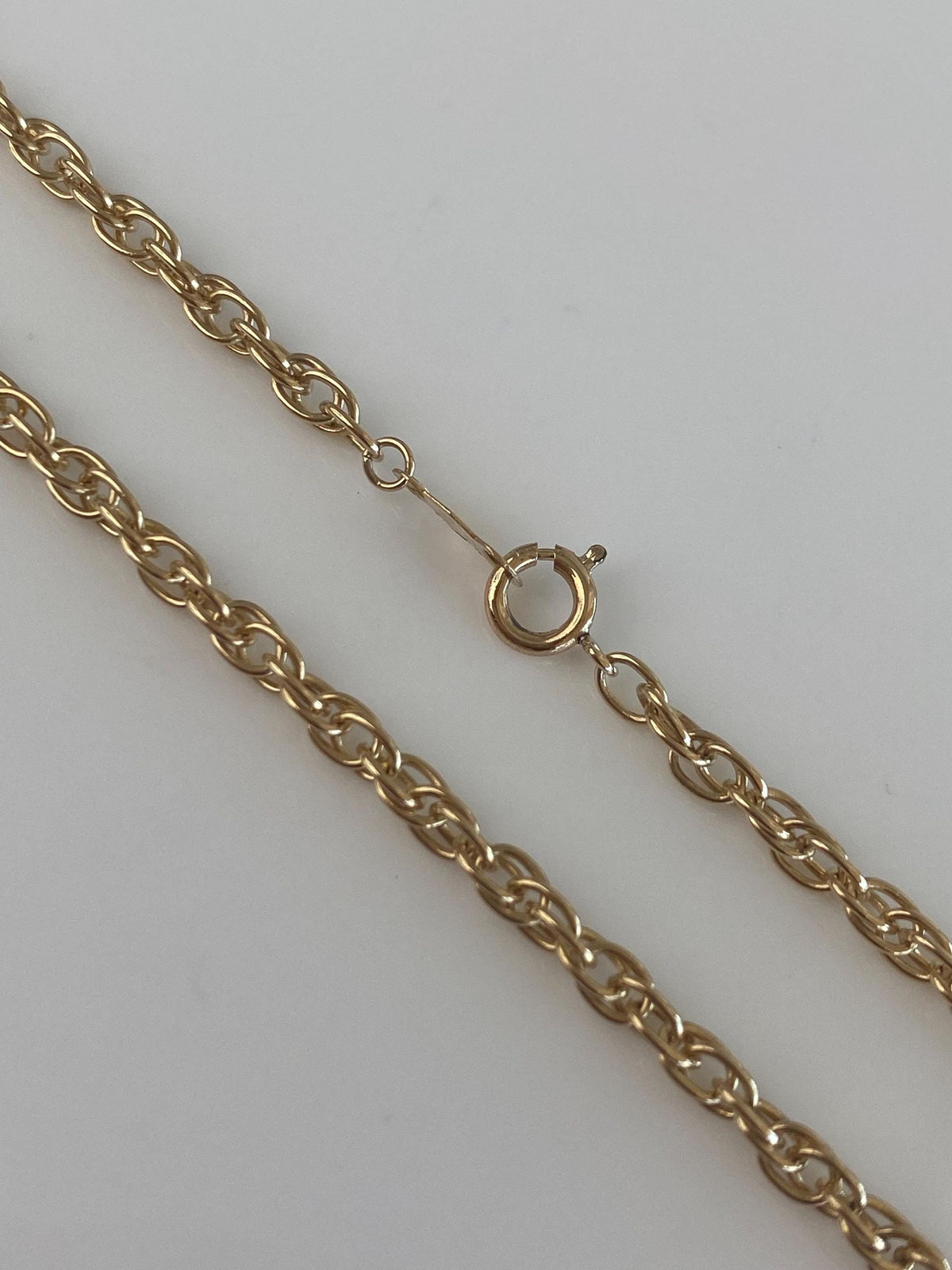 Vintage Solid 14k Yellow Gold Chain Necklace - 20 inches
