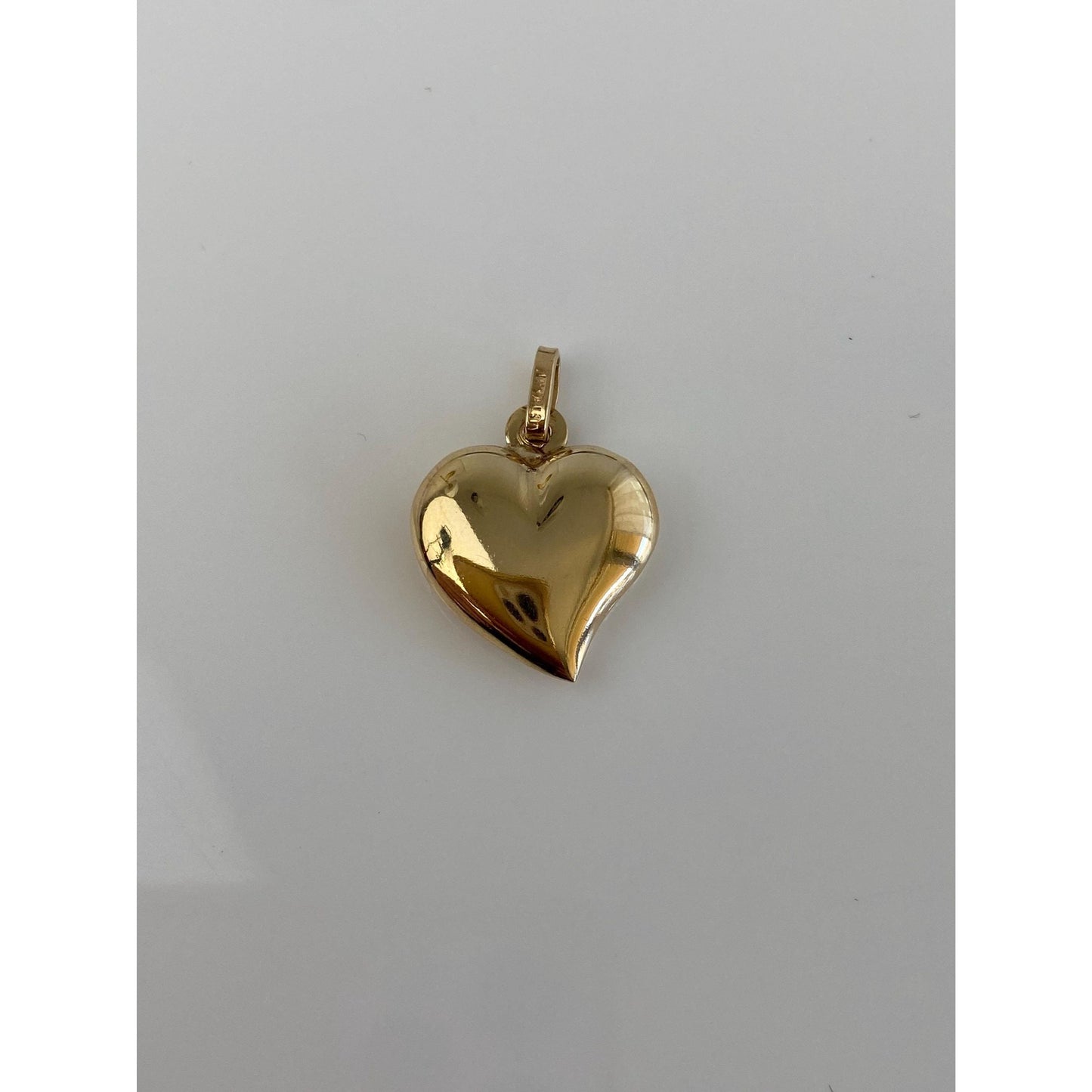 Vintage 14k Yellow Gold Puffy Heart Charm