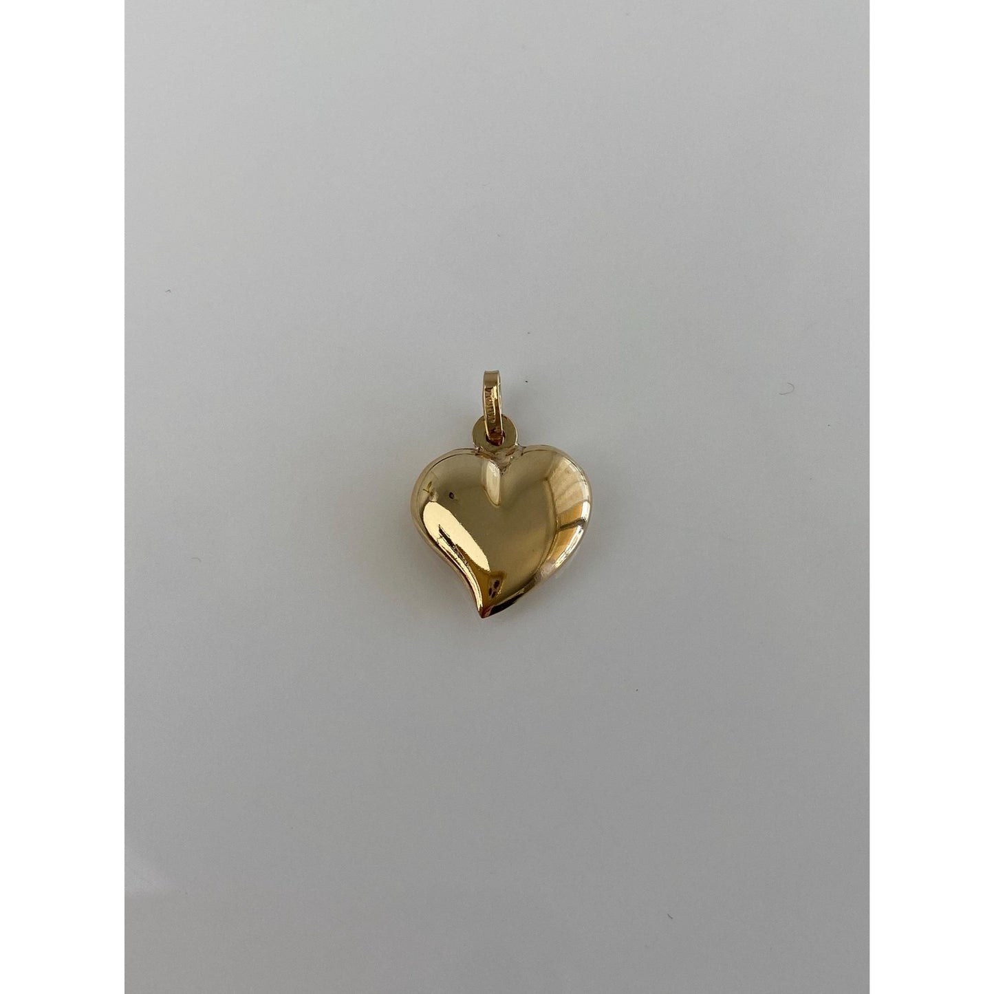 Vintage 14k Yellow Gold Puffy Heart Charm