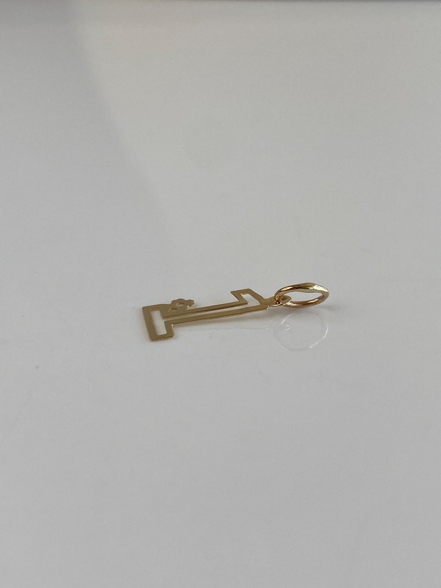 Vintage Solid 14k Yellow Gold #1 Charm