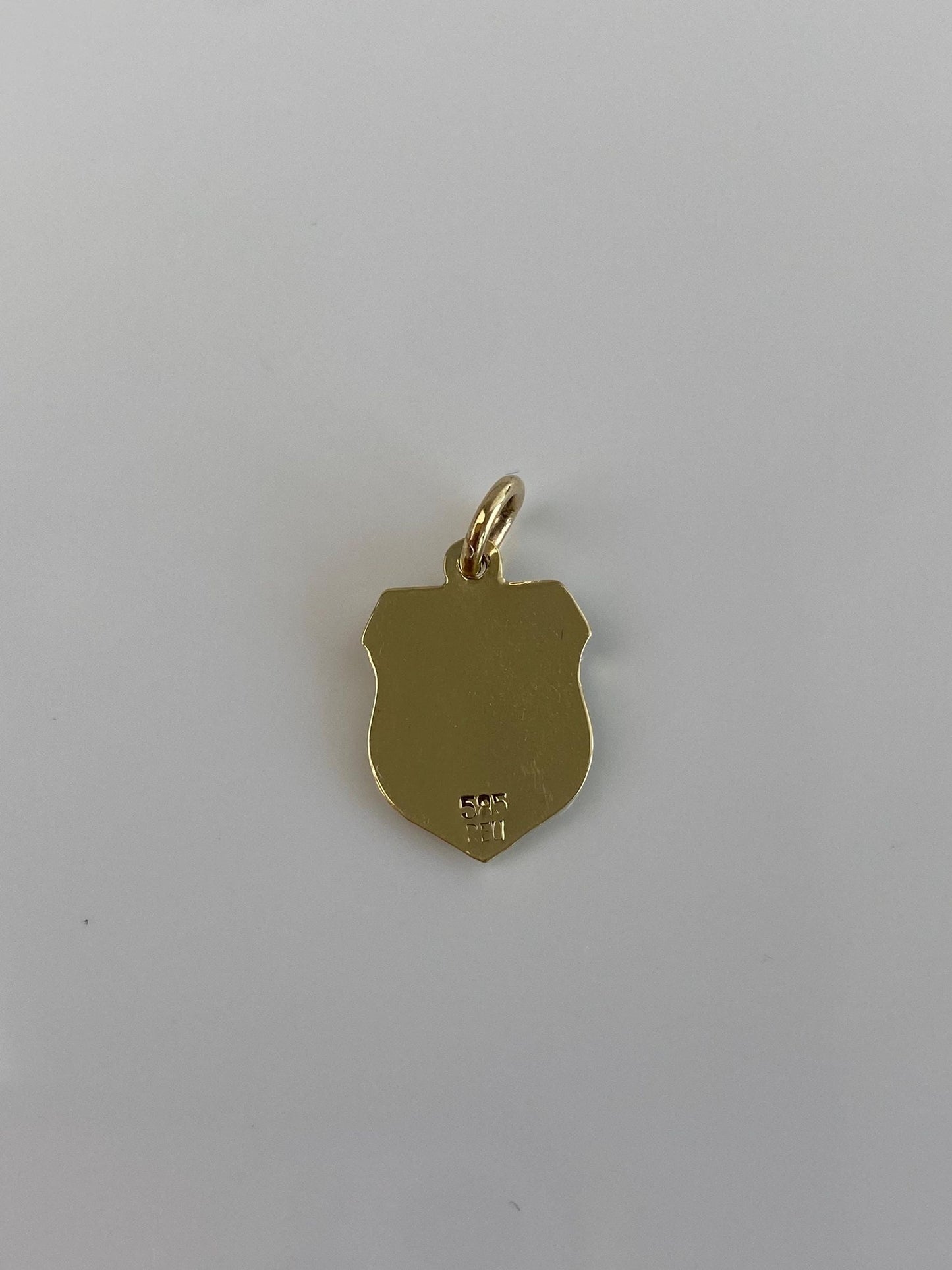 Vintage Solid 14k Yellow Gold Heidelberg Germany Enamel Crest Charm