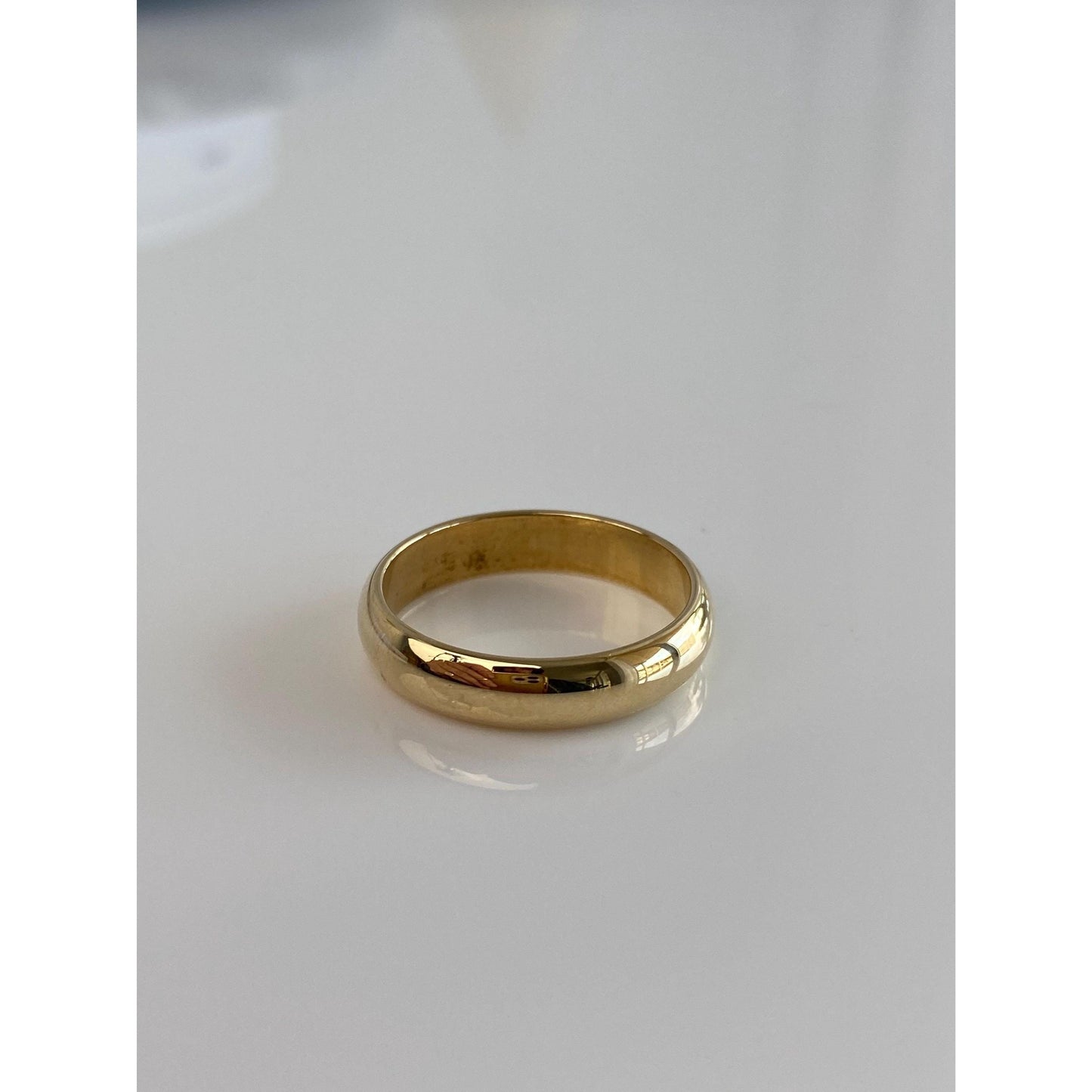 Vintage Solid 14k Yellow Gold Ring Band - Size 9.75