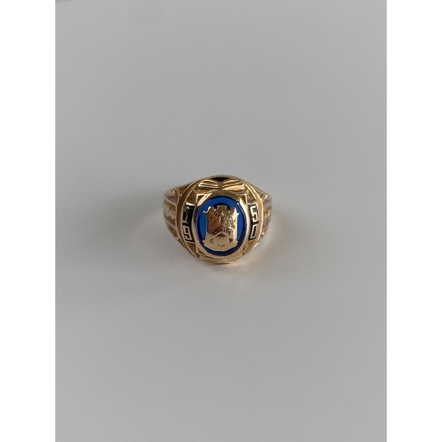 Vintage Solid 10k Yellow Gold 1950 Class Ring - Size 6.25