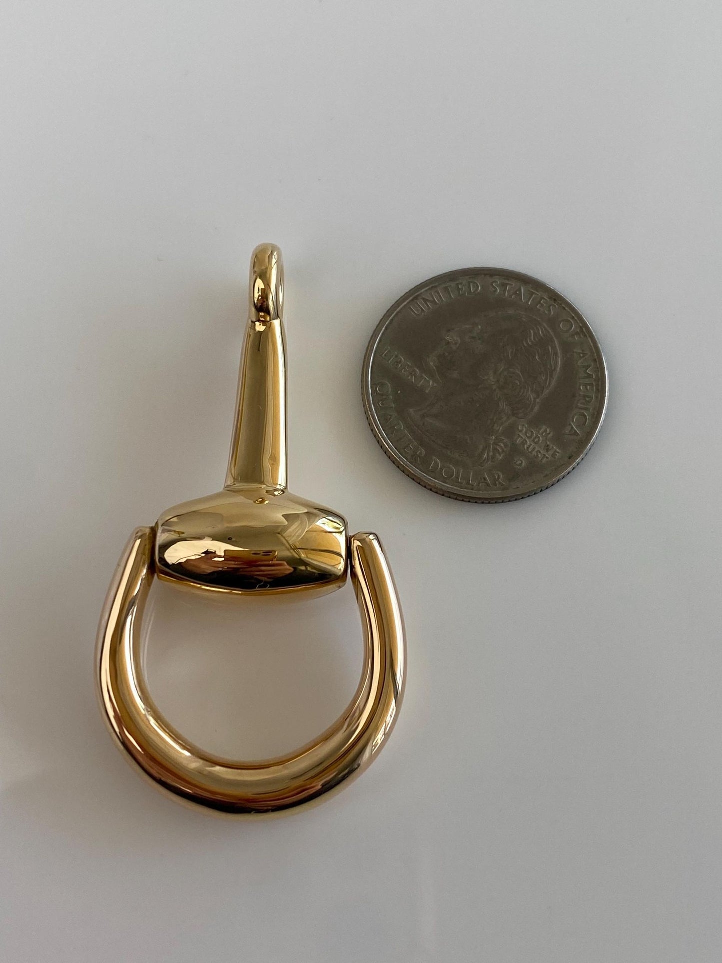 GUCCI 18k Yellow Gold Articulated Horse Horsebit Charm
