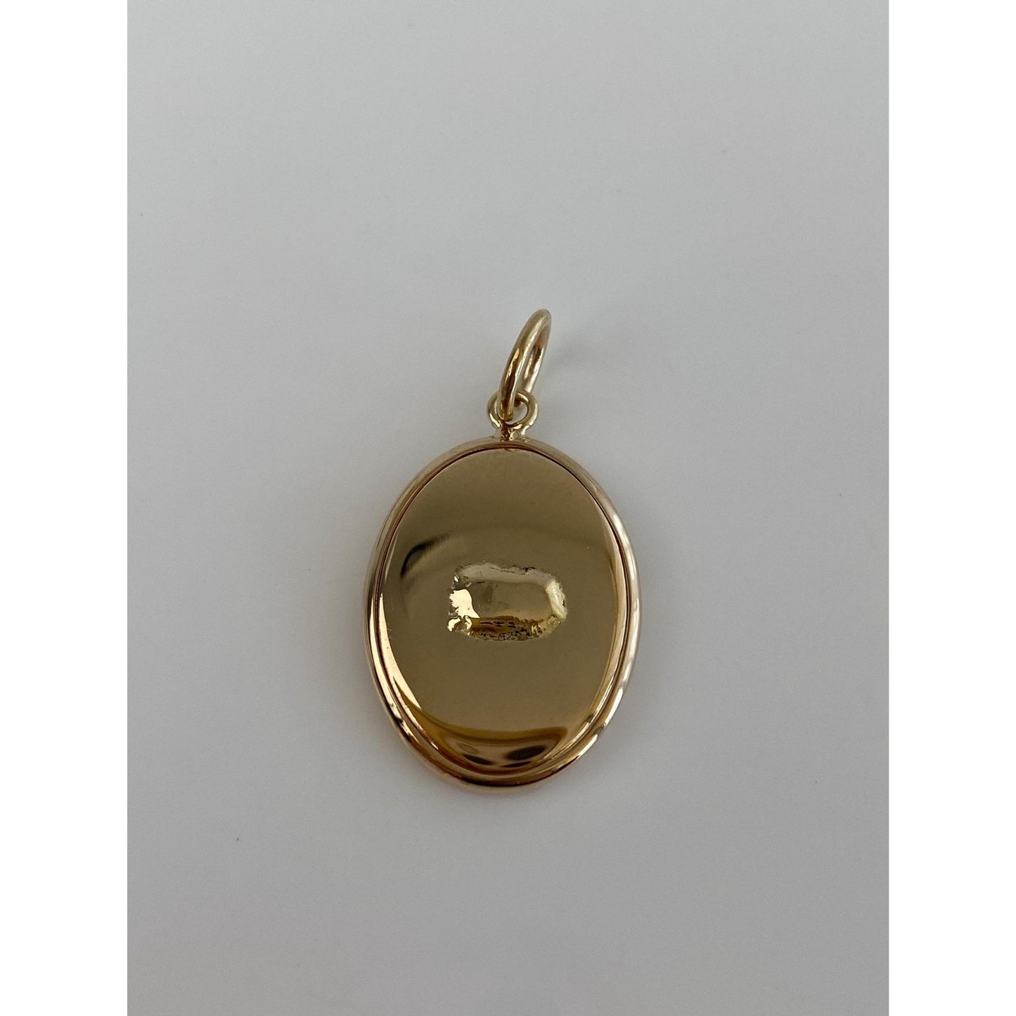 Vintage 14k Yellow Gold Lined Cufflink Conversion Charm