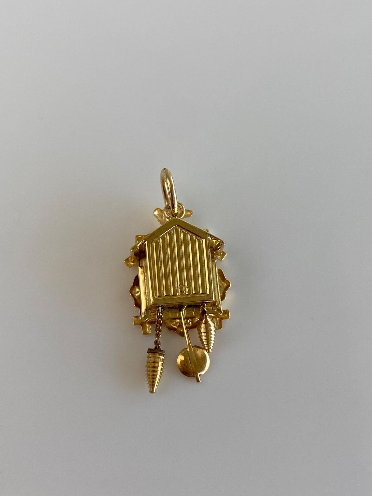 Vintage 14k Yellow Gold Cuckoo Clock Charm