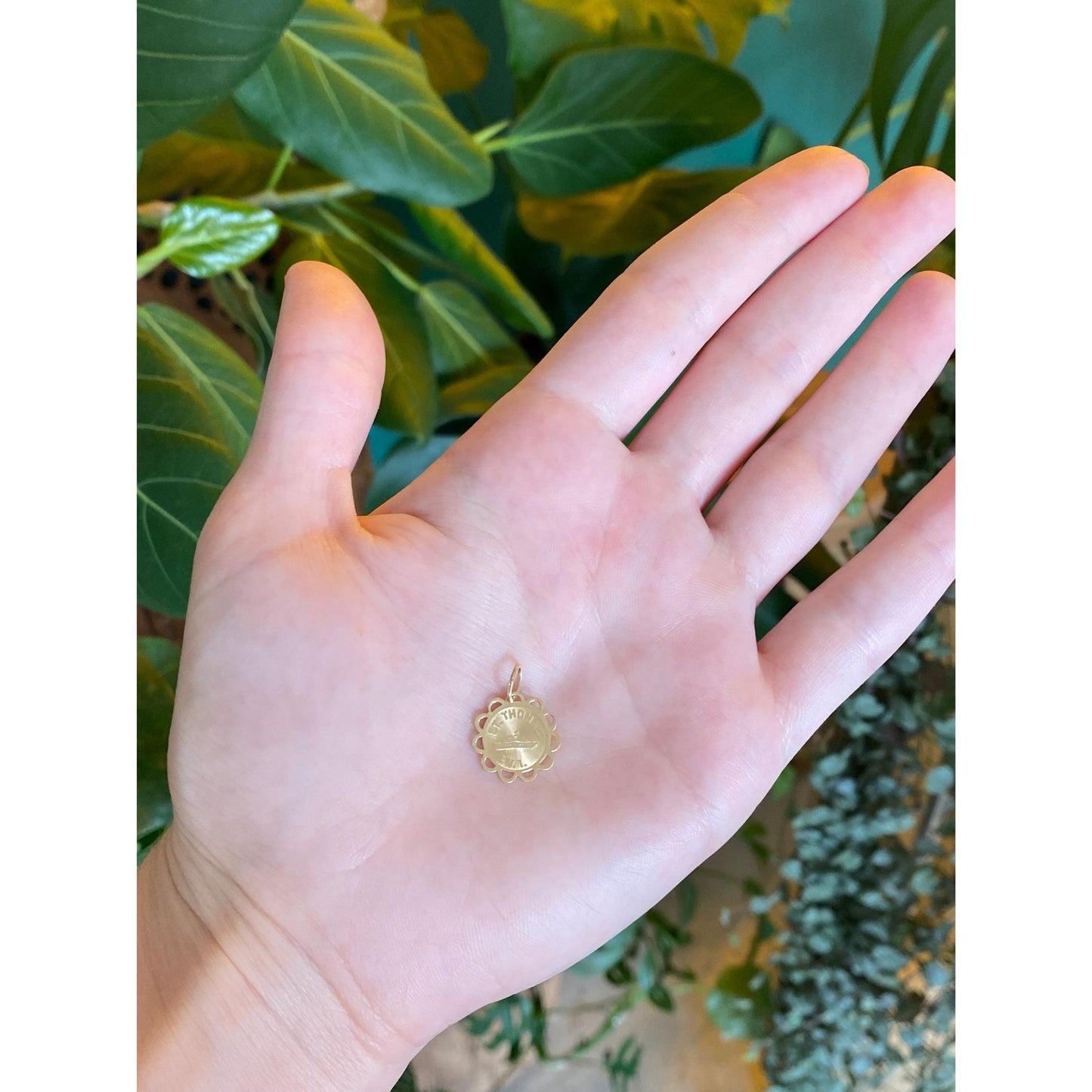 Vintage Solid 14k Yellow Gold St. Thomas Charm