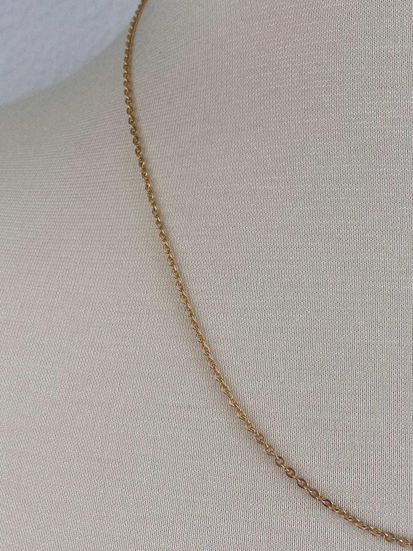 Vintage Solid 10k Yellow Gold Cable Chain Necklace - 20.5 inches