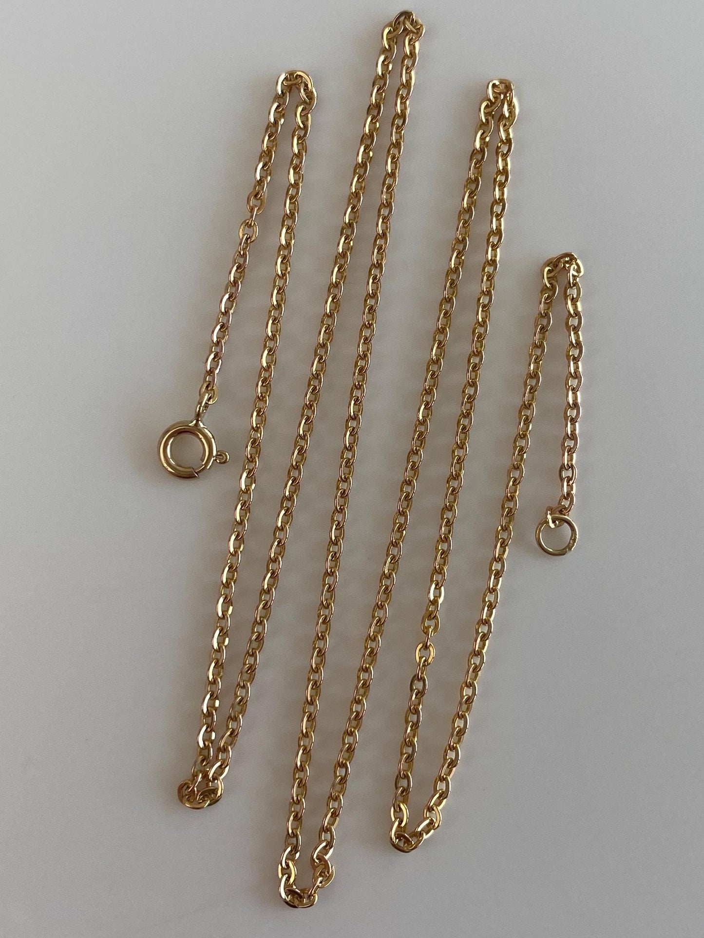 Vintage Solid 10k Yellow Gold Cable Chain Necklace - 20.5 inches