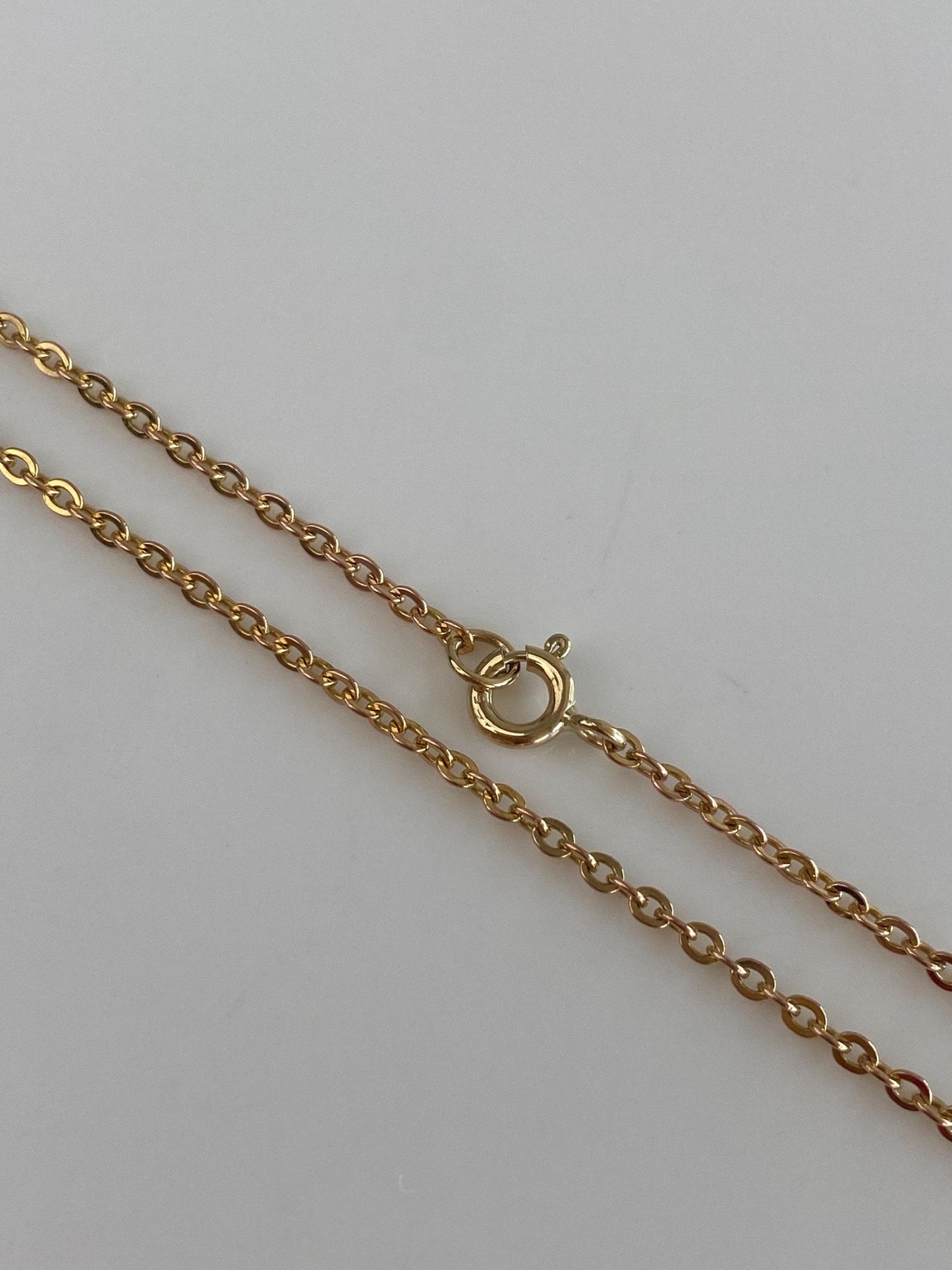 Vintage Solid 10k Yellow Gold Cable Chain Necklace - 20.5 inches