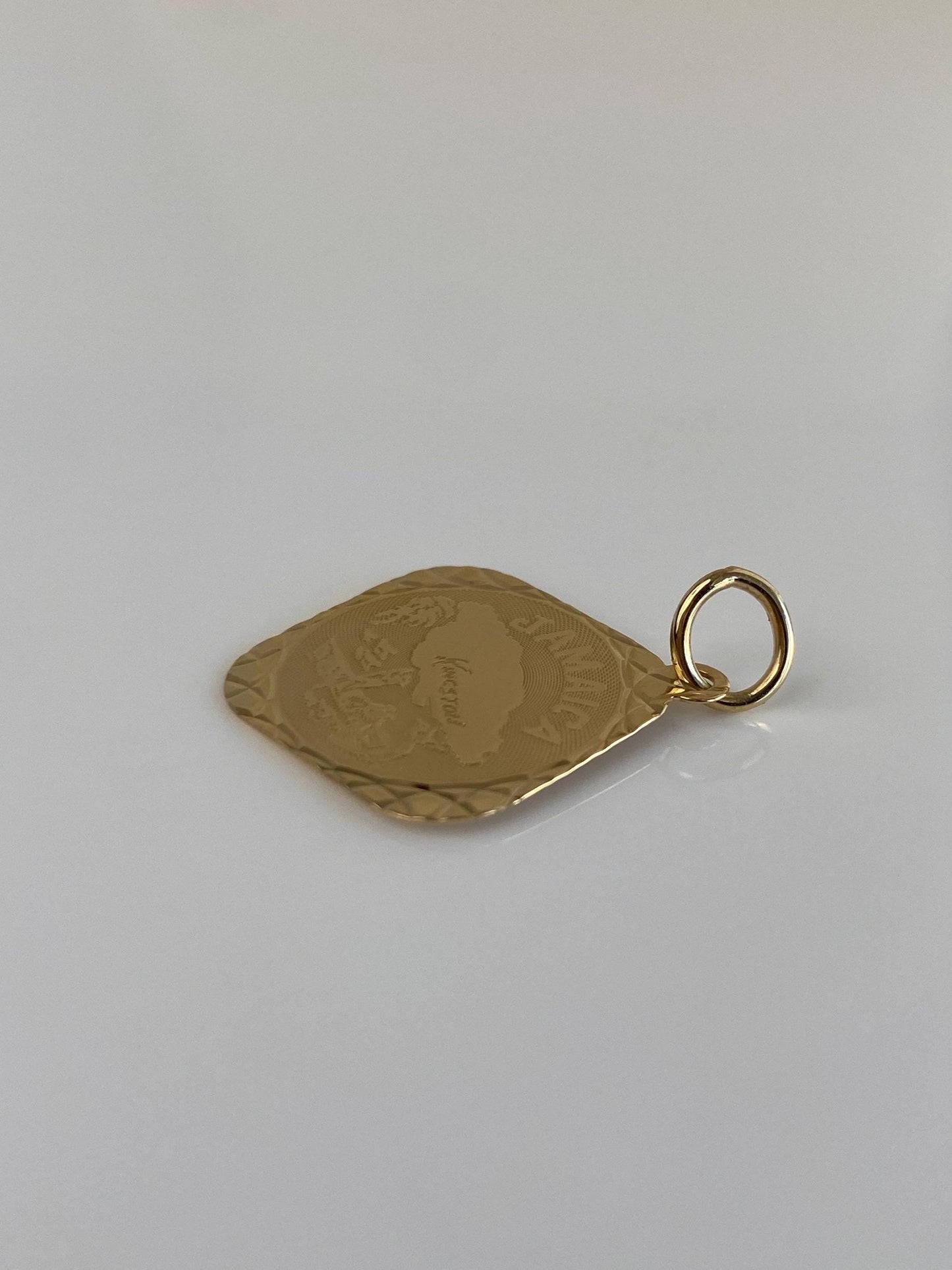Vintage Solid 14k Yellow Gold Jamaica Charm