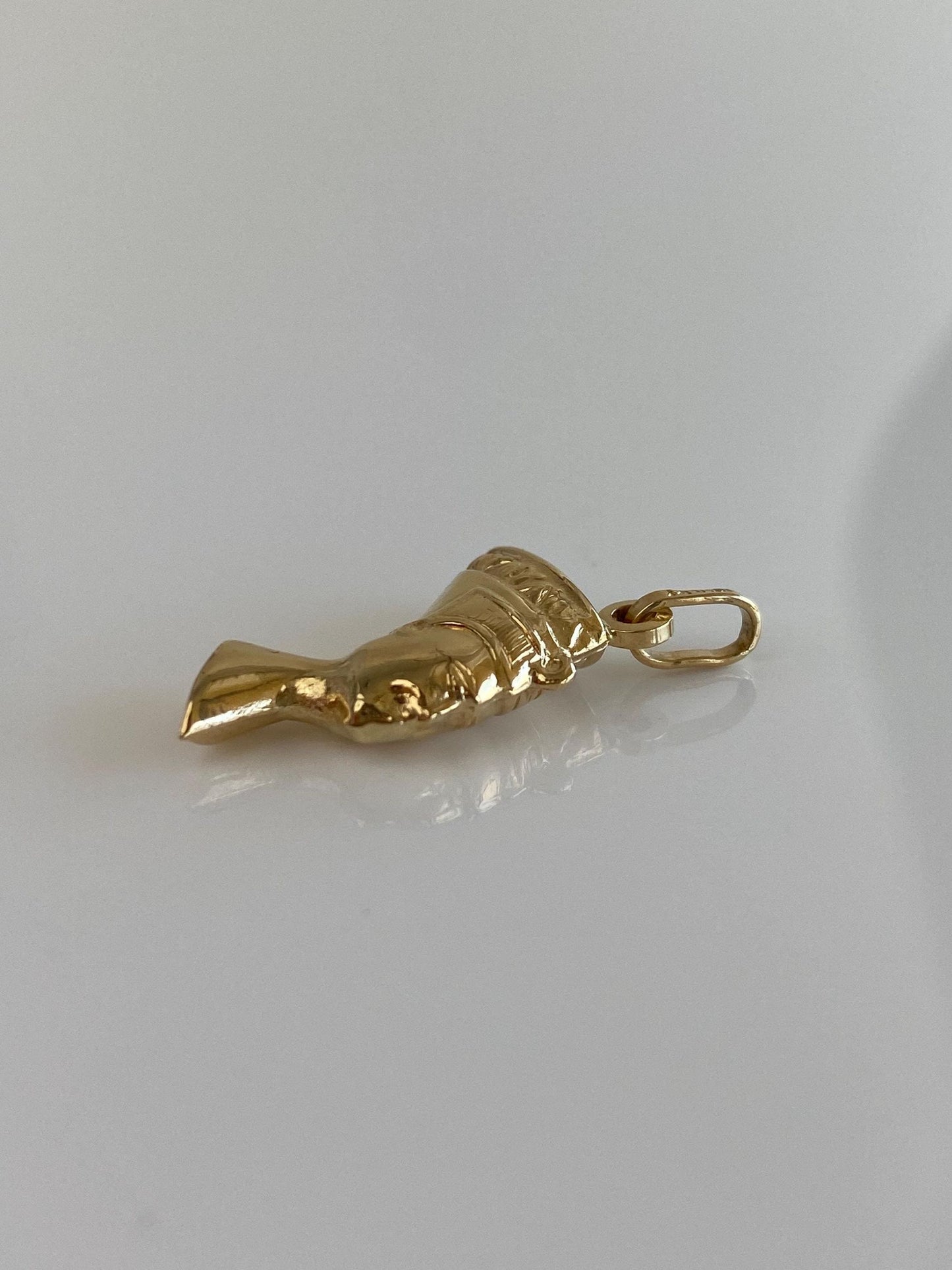 Vintage 18k Yellow Gold Nefertiti Charm