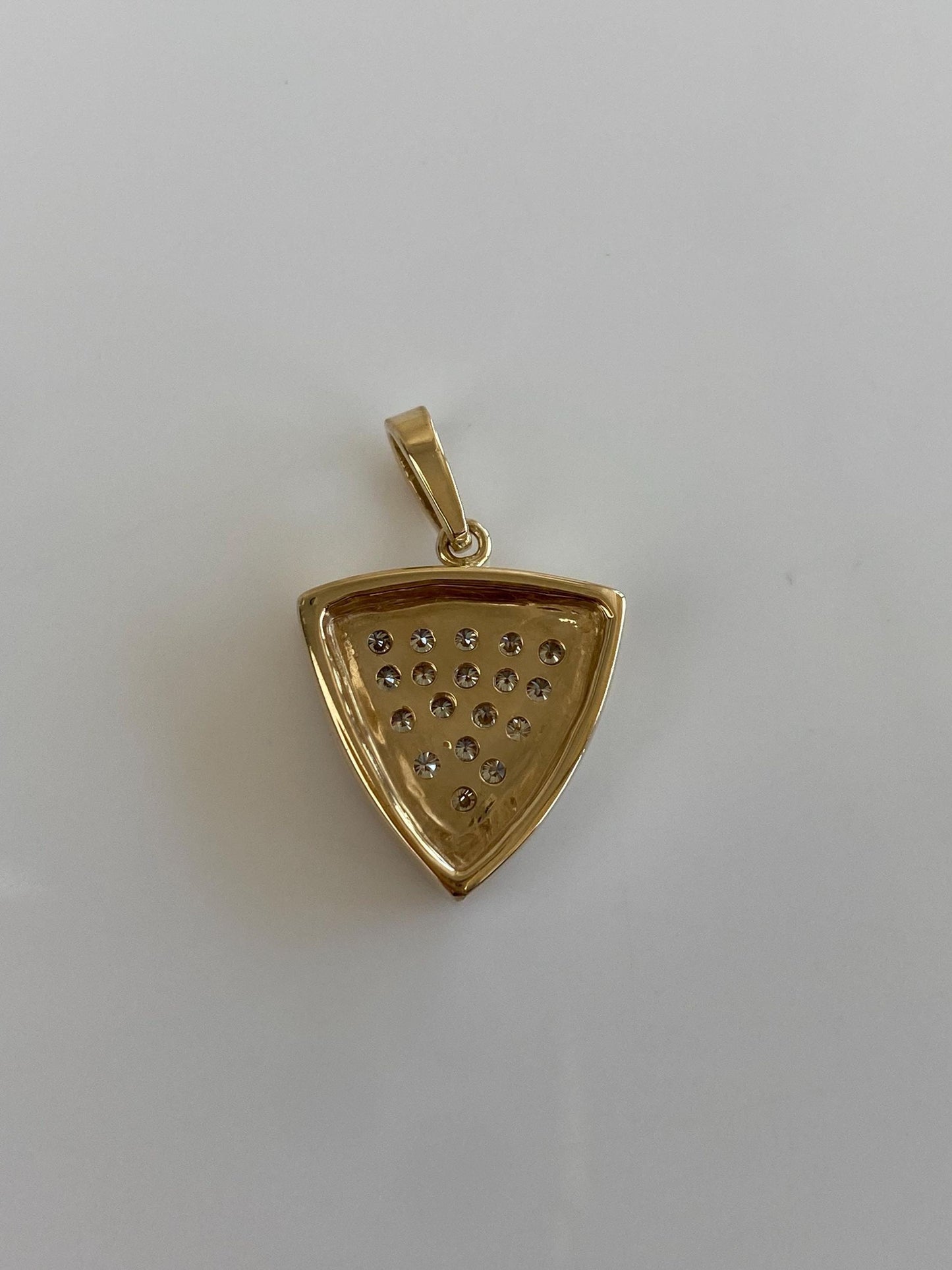 Vintage Solid 14k Yellow Gold Diamond Charm