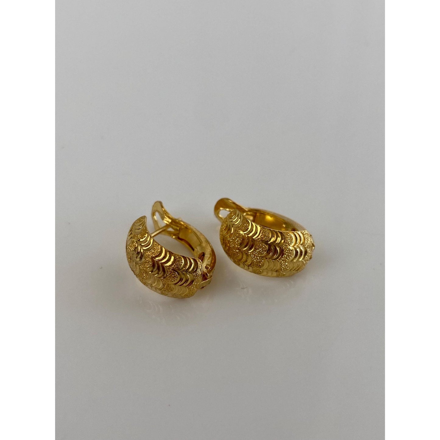 Vintage Solid 22k Yellow Gold High Karat Earrings