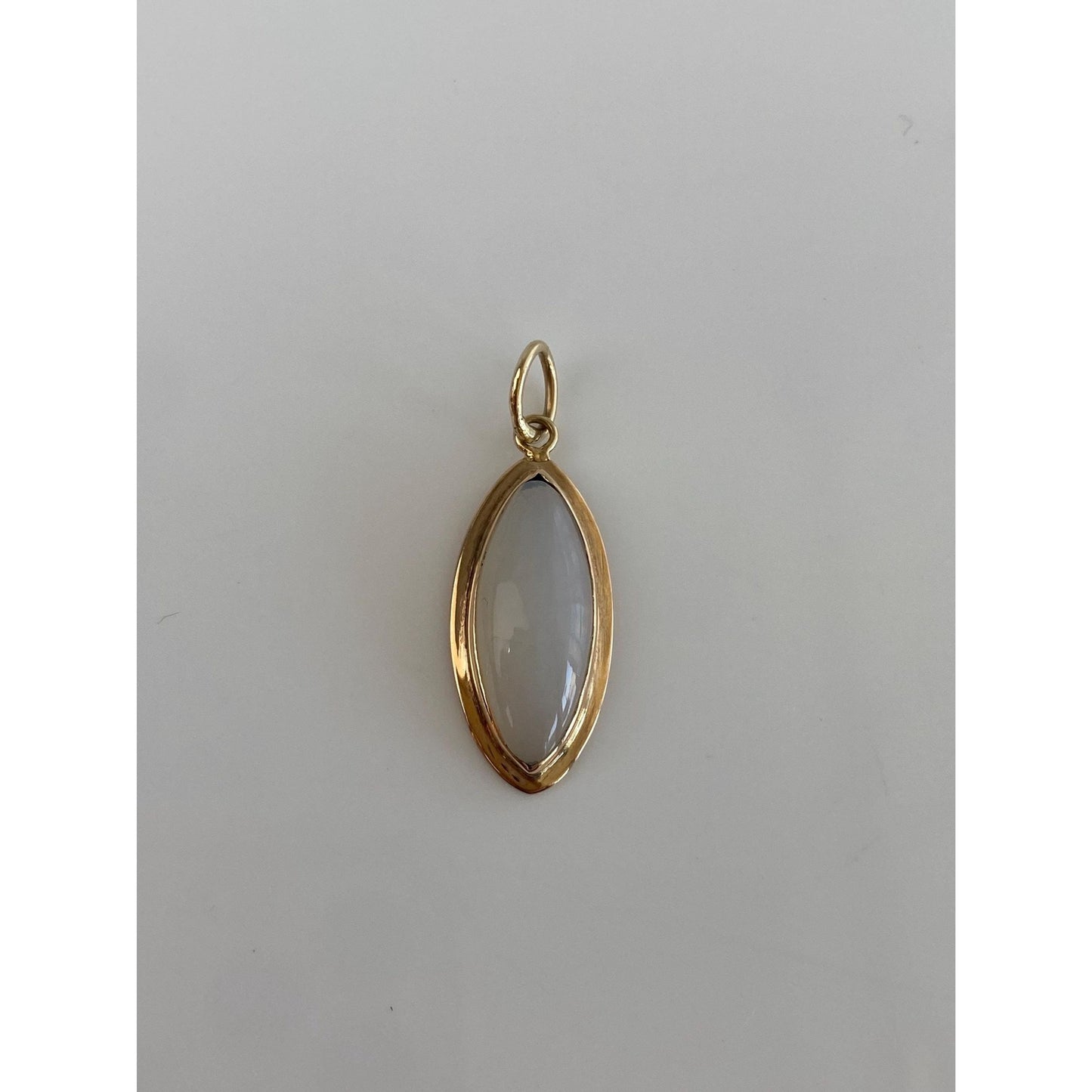 Vintage Solid 14k Yellow Gold Imitation Opal Charm