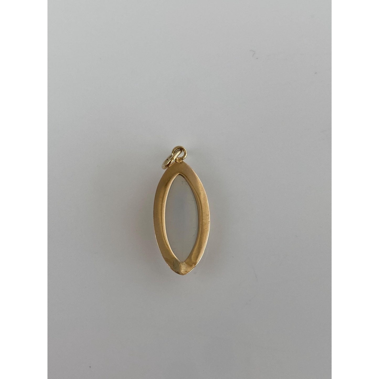 Vintage Solid 14k Yellow Gold Imitation Opal Charm