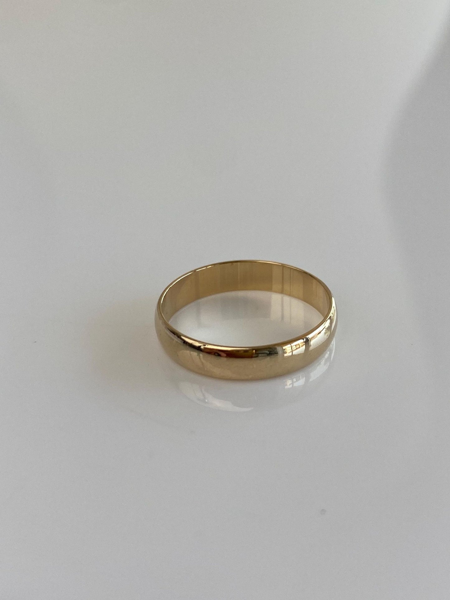 Vintage Solid 14k Yellow Gold Ring Band - Size 6.75